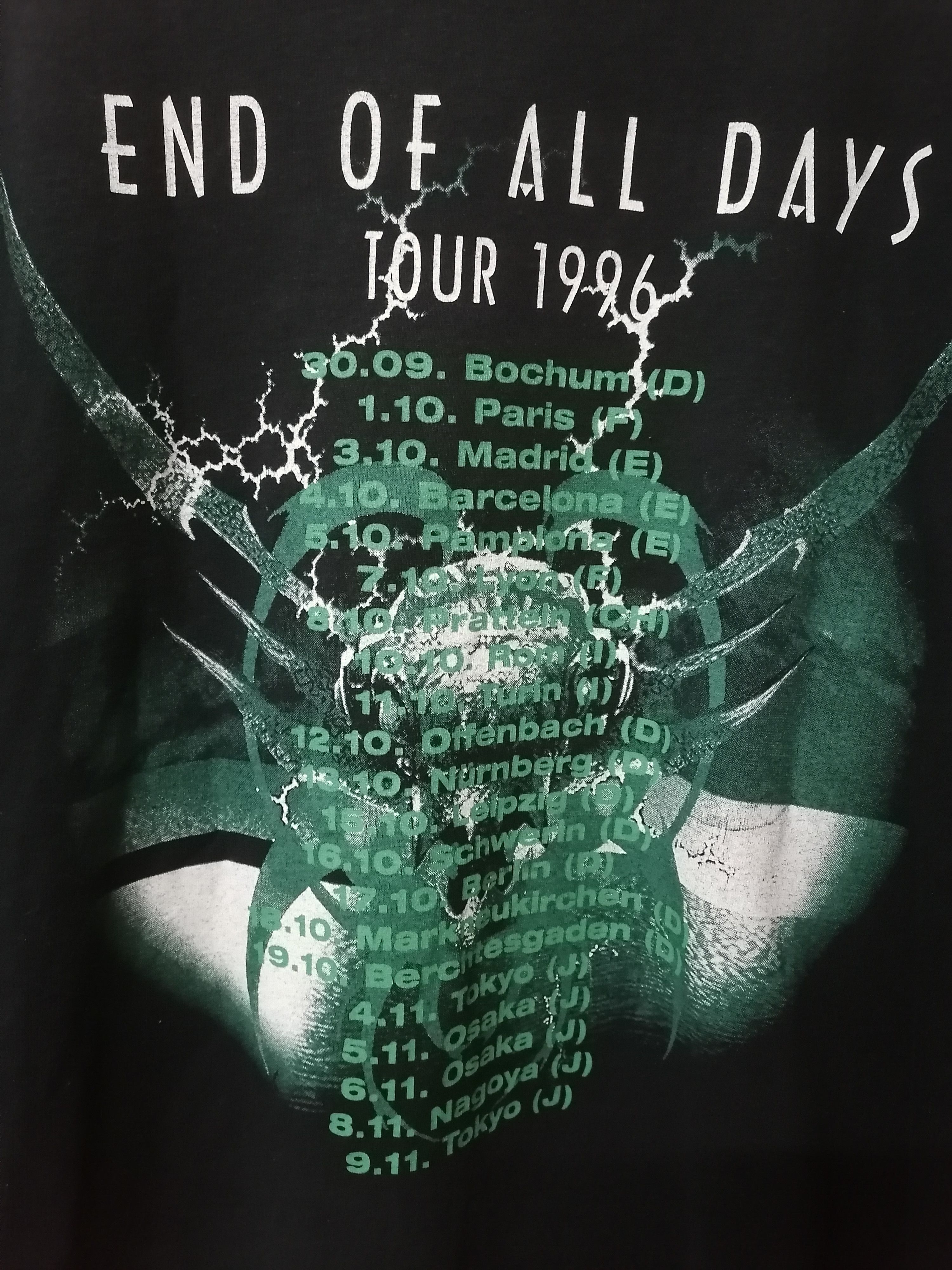Vintage 90s Rage Uk Metal Band Tour Tee