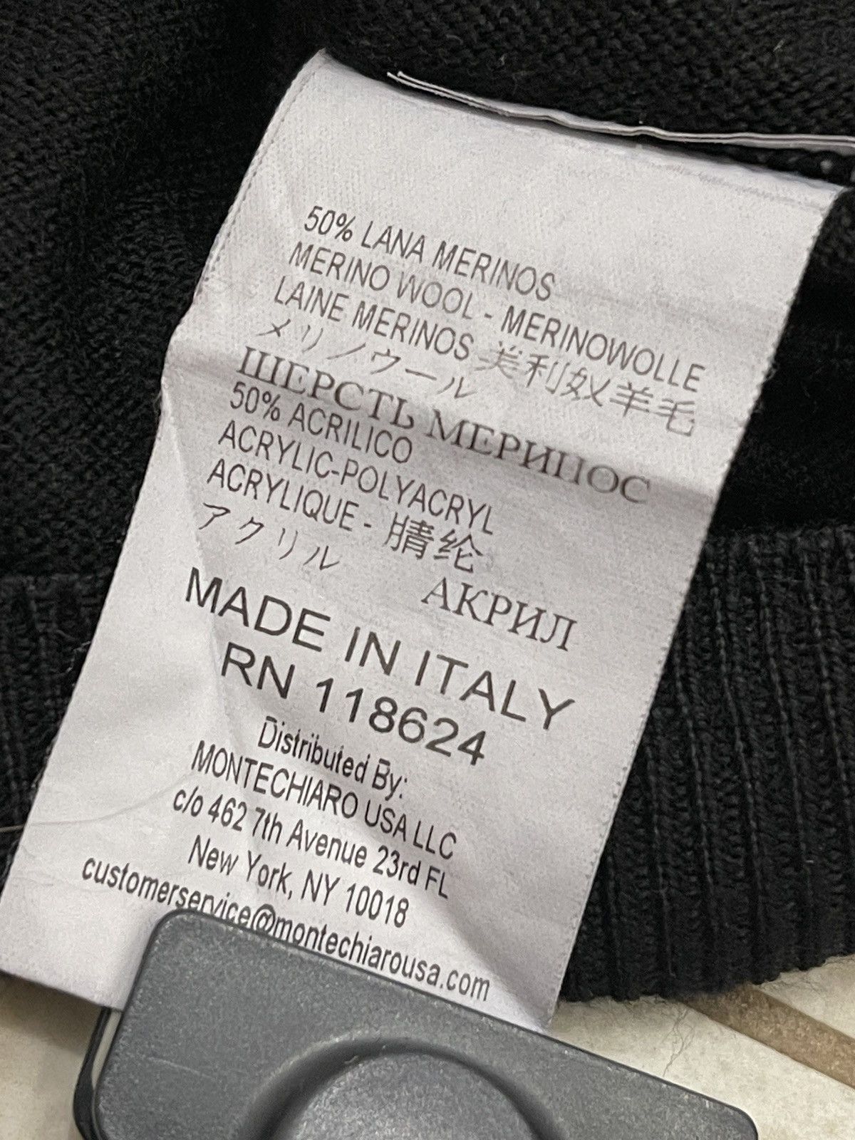 Other Vintage Montechiaro Sweater black 90s Knit wool Size US M / EU 48-50 / 2 - 11 Thumbnail