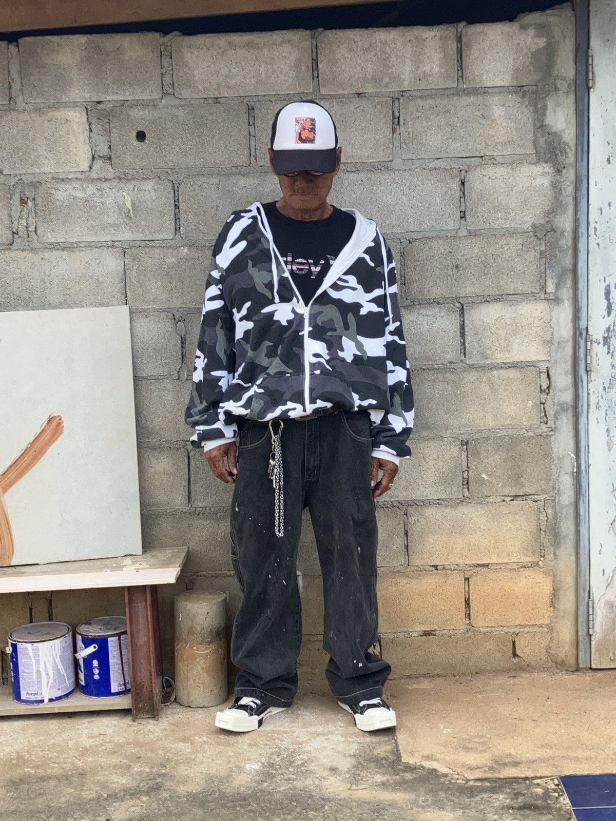 Baggu Vintage y2k DTek Baggy Skater Jeans. Size US 31 - 2 Thumbnail