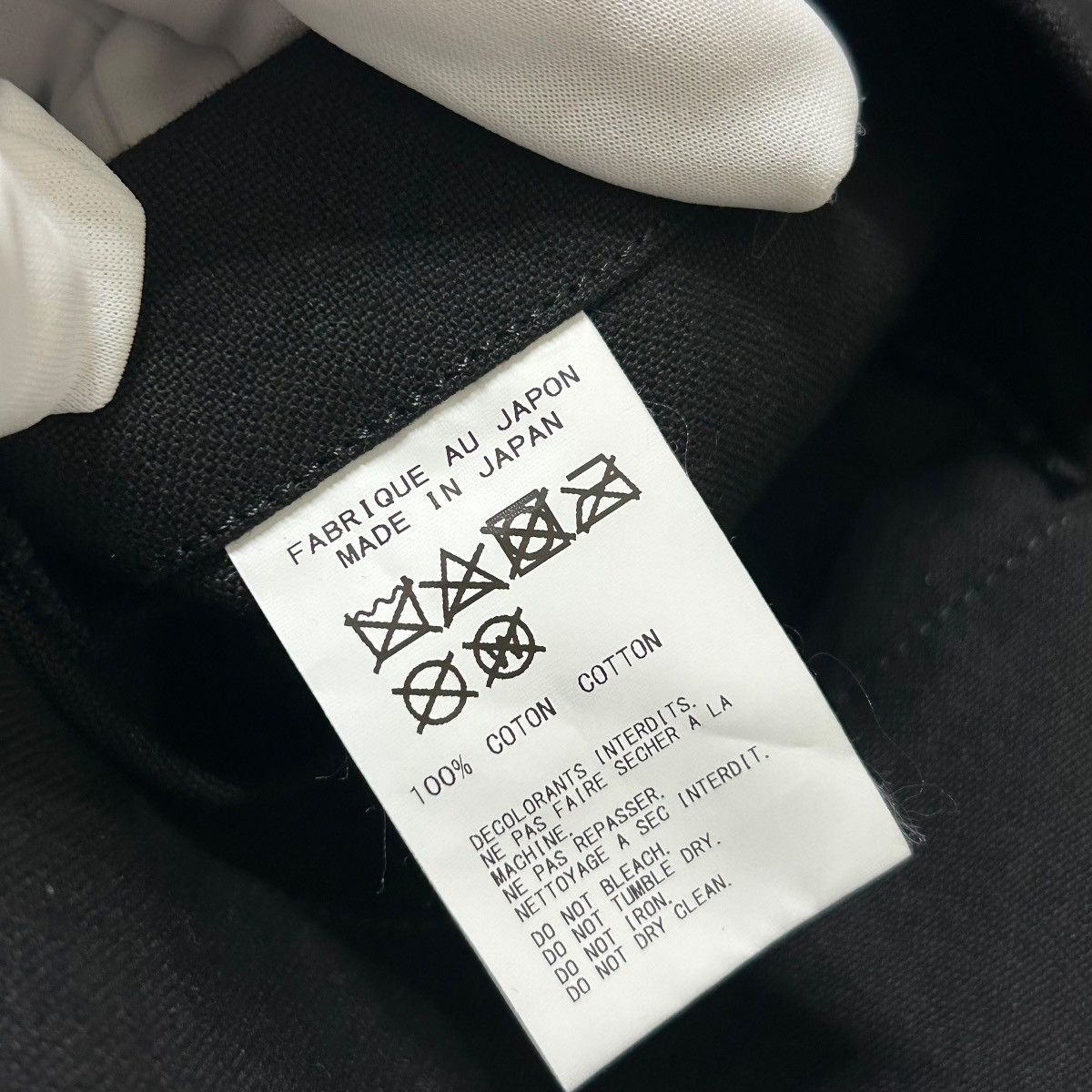 Yohji Yamamoto 641 Yohji Yamamoto bag men black cotton tote made in Japan Size ONE SIZE - 11 Thumbnail