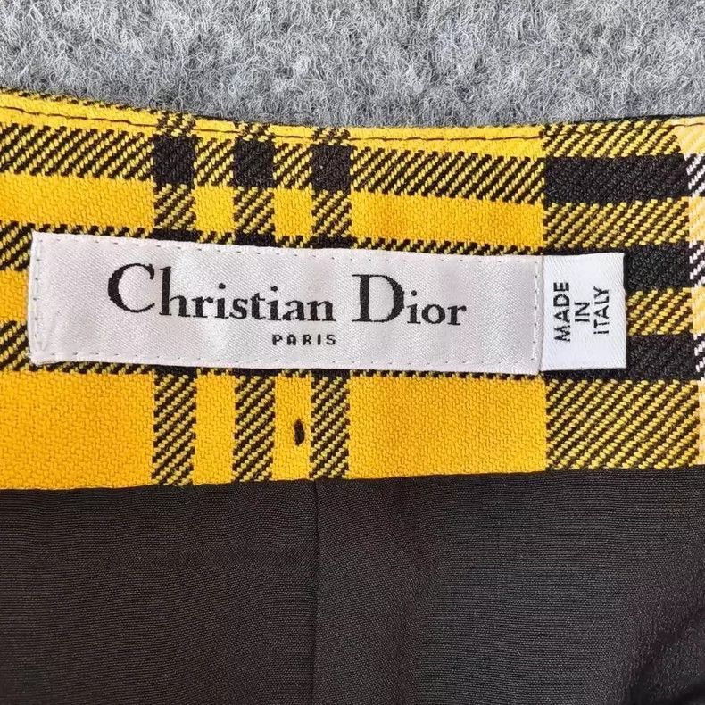 Dior Dior yellow plaid wool shorts by Dior-2507 Size US 34 / EU 50 - 3 Thumbnail