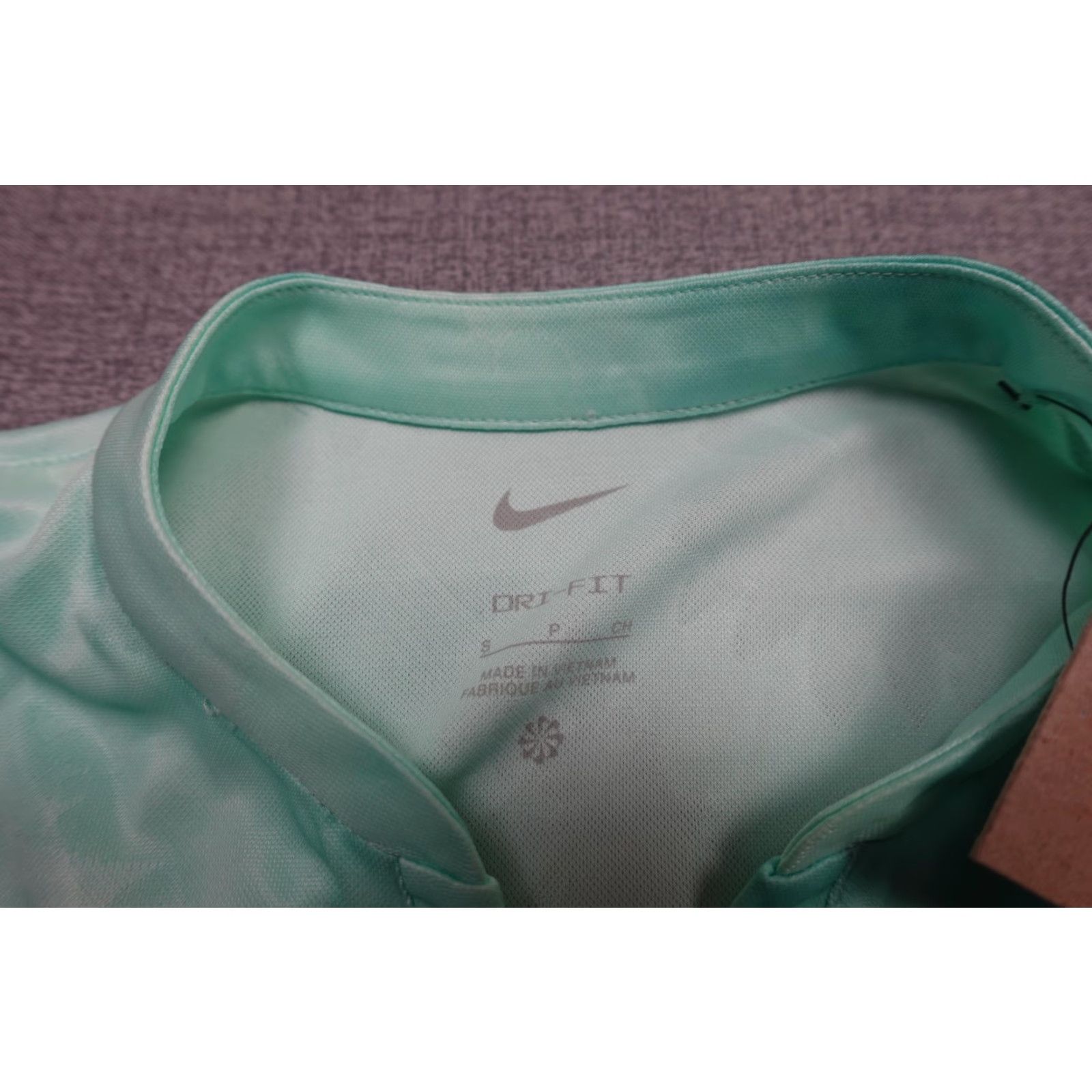 Nike Nike Dri-FIT Polo Womens Small Green Tie Dye Golf Shirt Quick Dry Performance Size S / US 4 / IT 40 - 2 Thumbnail