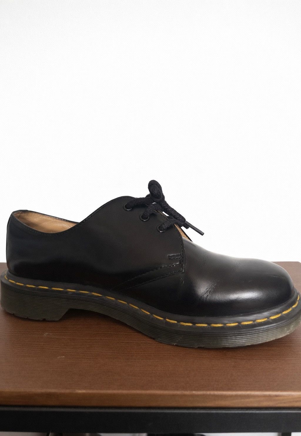 Comme des Garcons Homme Deux × Dr. Martens Comme Des Garçons Doc Marten 1461 Made in England Black Size US 9 / EU 42 - 6 Thumbnail