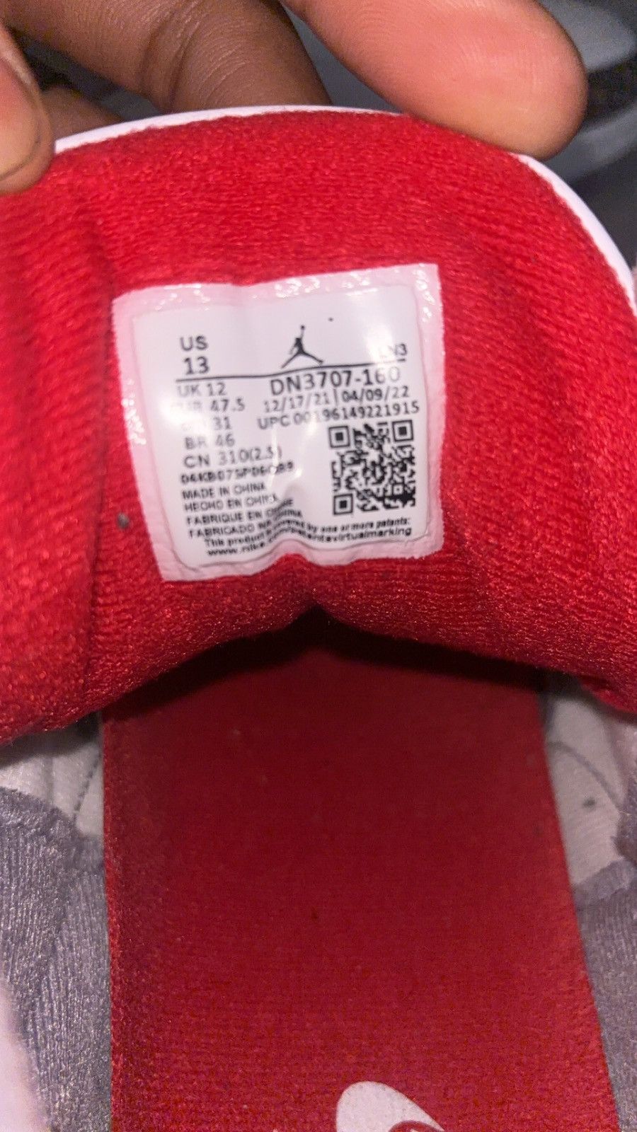 Jordan Brand Air Jordan 3 Retro 'Fire Red' Size US 13 / EU 46 - 10 Thumbnail