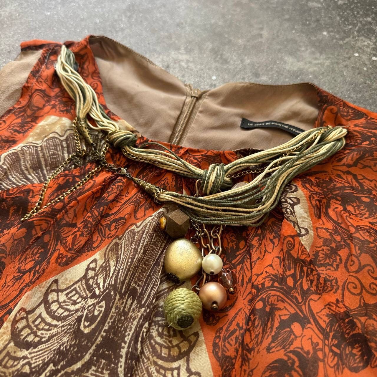 Japanese Brand × Marithe + Francois Girbaud Le Jean De Marithe + Francois Girbaud Avant Garde Silk Dress Size M / US 6-8 / IT 42-44 - 4 Thumbnail