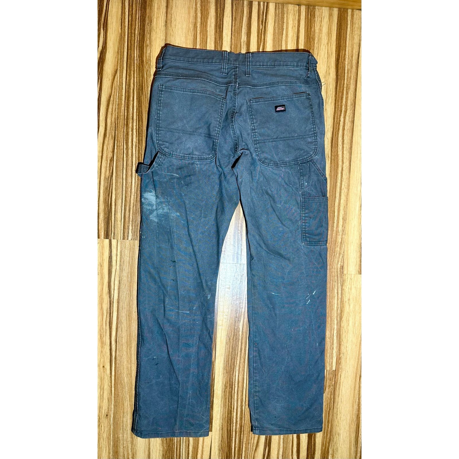 Dickies Gray Dickies Work Pants Size 33/32 Worn In Size US 33 - 6 Thumbnail