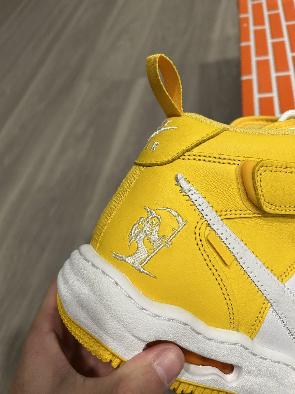 Off-White X Air Force 1 Mid SP Varsity Maize Size 12