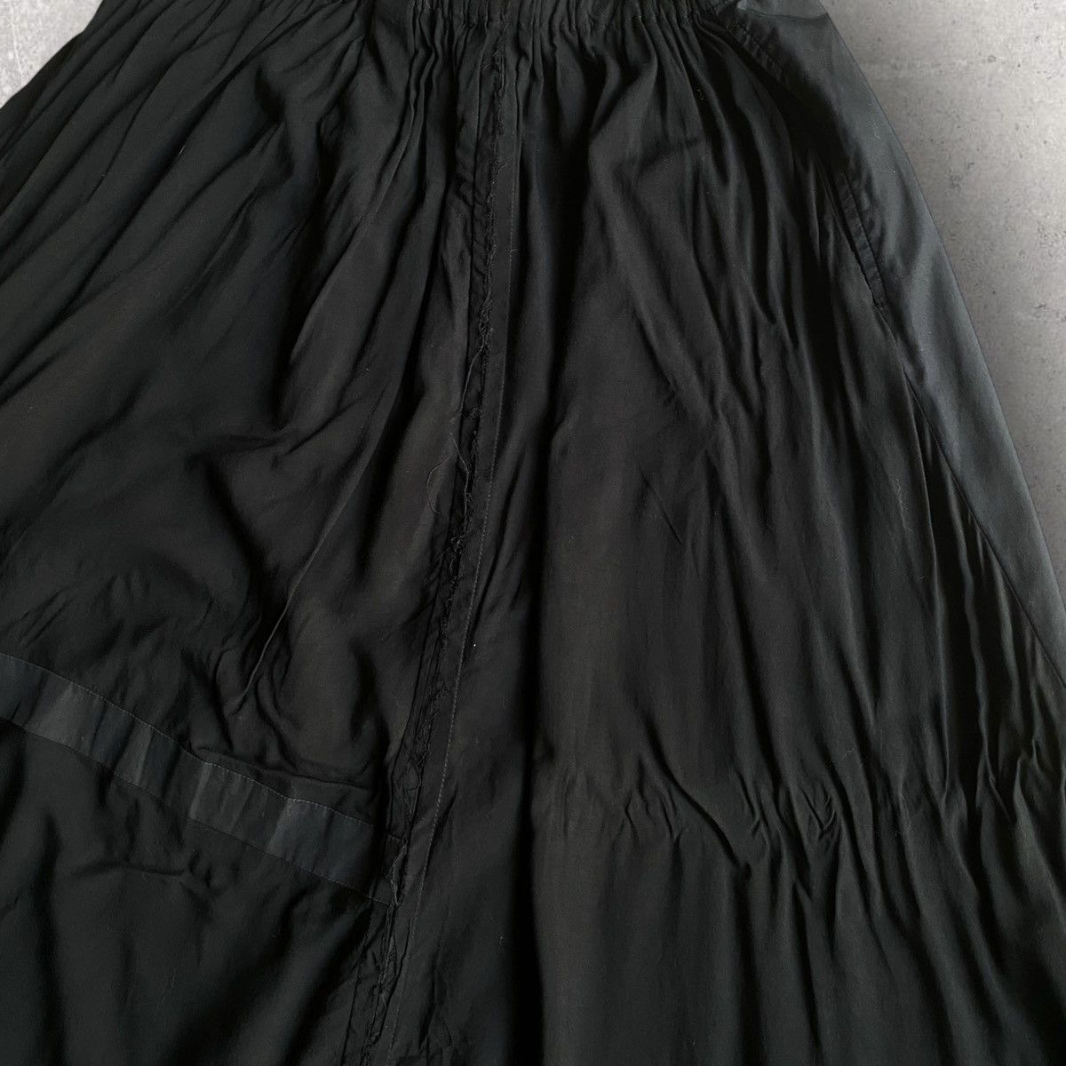 Yohji Yamamoto Ground Y SS18 Rayon Patchwork Skirt Size 28" / US 6 / IT 42 - 8 Thumbnail