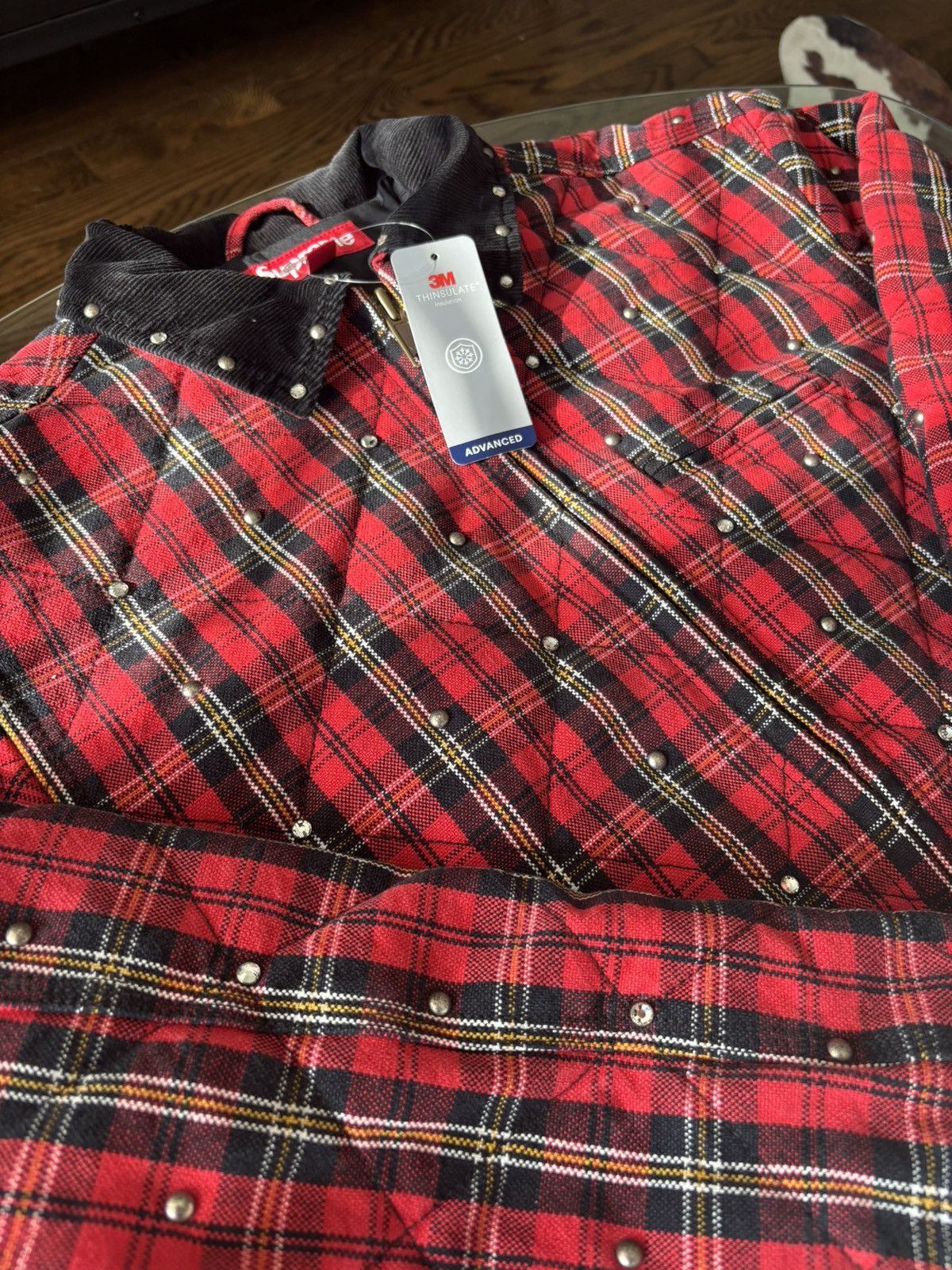 B.B. Simon × Supreme Supreme B.B Simon Quilted Work Jacket ‘Plaid’ Size US M / EU 48-50 / 2 - 3 Thumbnail