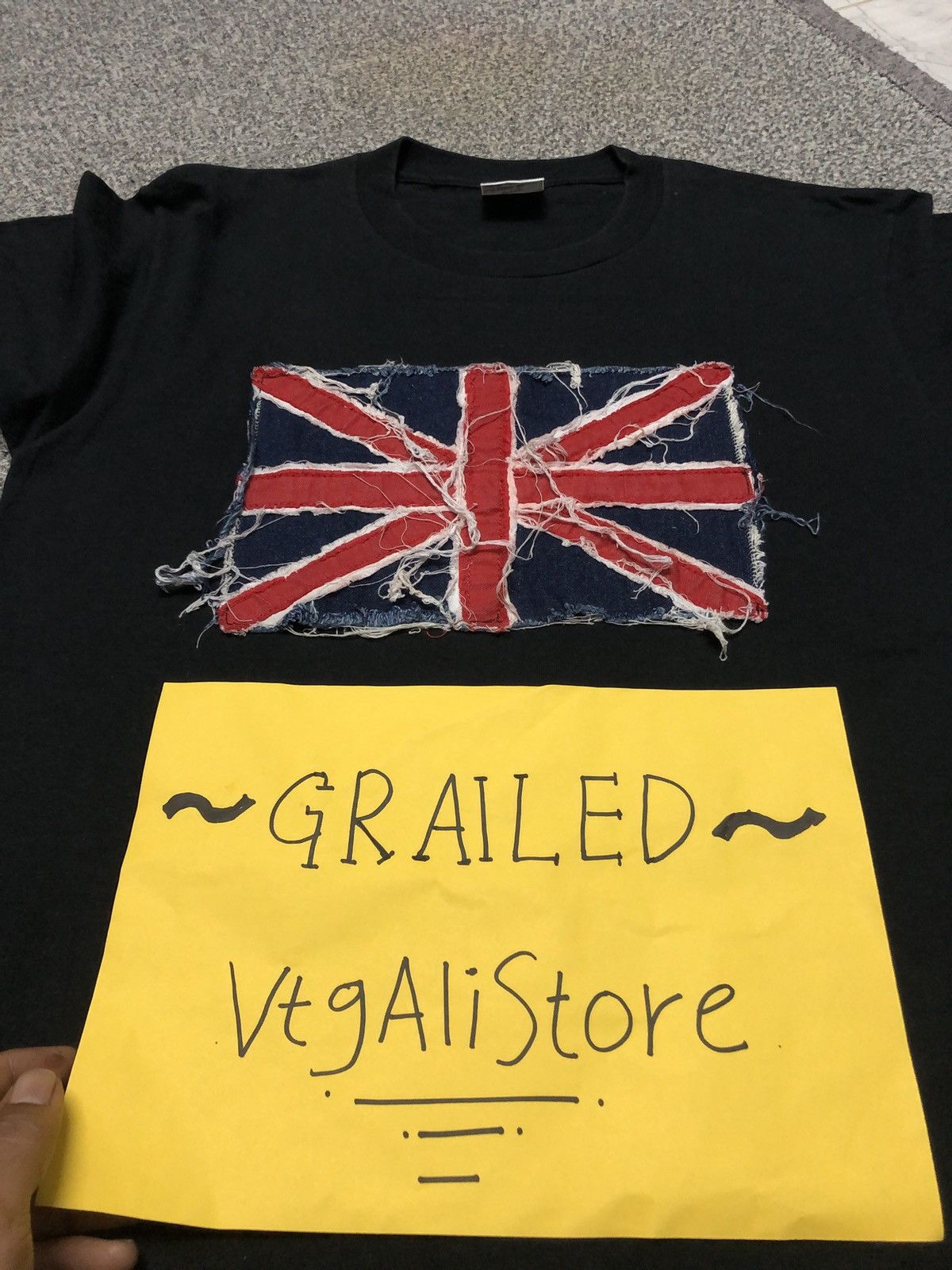 Vintage Vintage 90s Distressed Custom Union Jack Flag Size US M / EU 48-50 / 2 - 14 Thumbnail