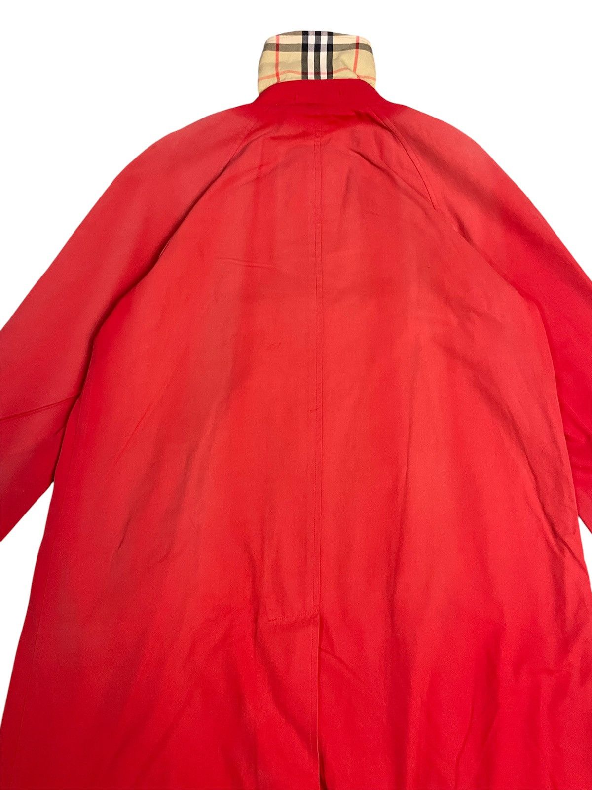 Burberry Burberry Red Novacheck Sunfaded Trench Coat Size US M / EU 48-50 / 2 - 7 Thumbnail