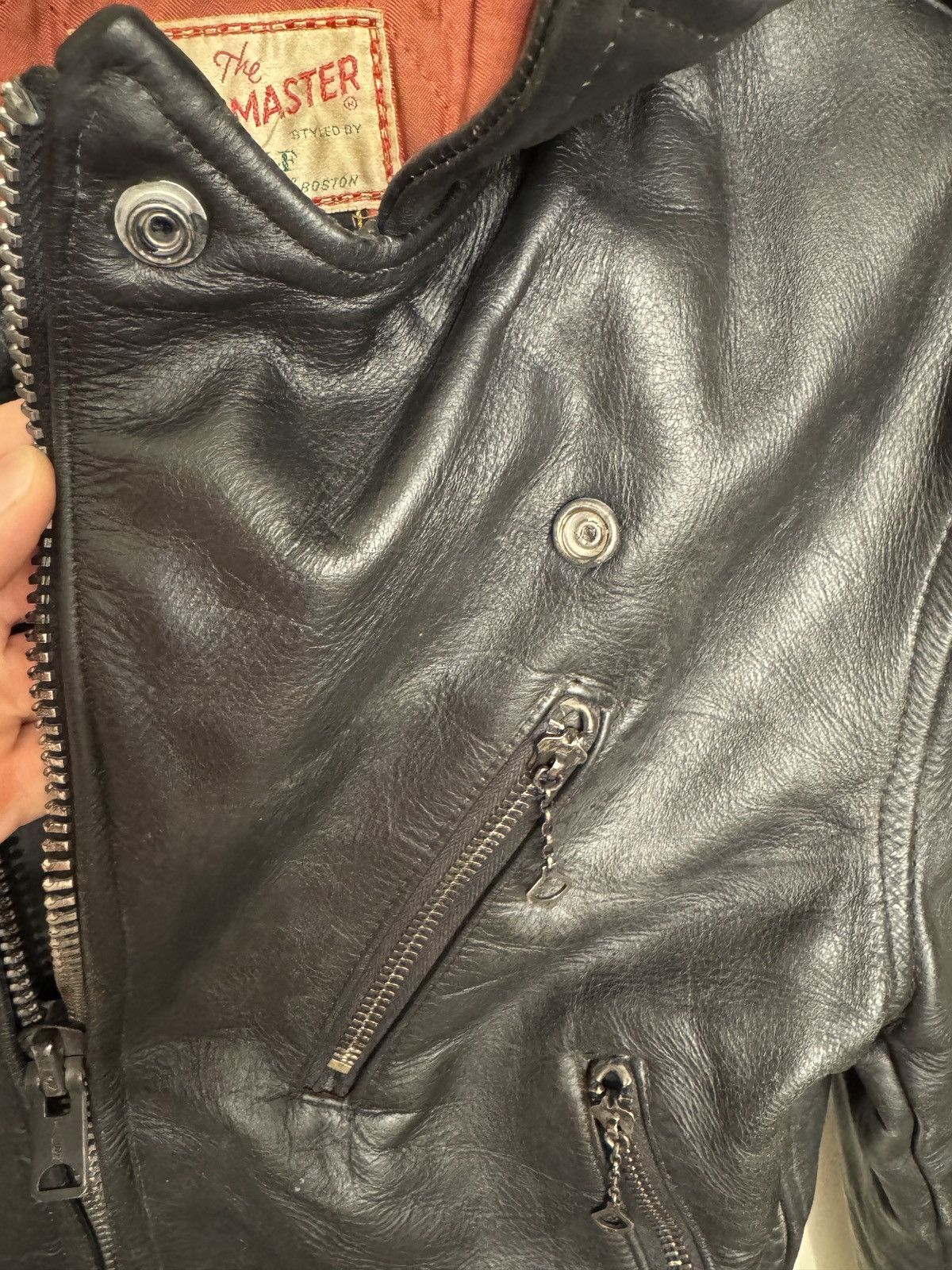 Vintage Rare 50s Guide Master by Wolf of Boston Leather Jacket Size XS / US 0-2 / IT 36-38 - 13 Thumbnail