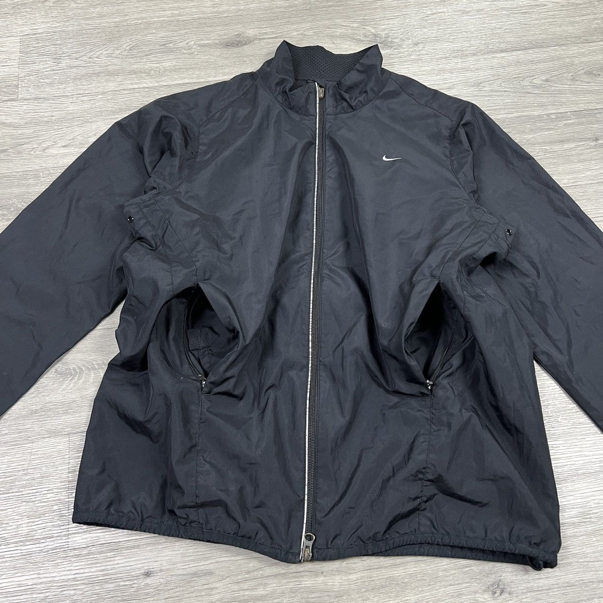 Nike Nike Vintage Navy Windbreaker Jacket Boxy Fit M XL Size US M / EU 48-50 / 2 - 6 Thumbnail