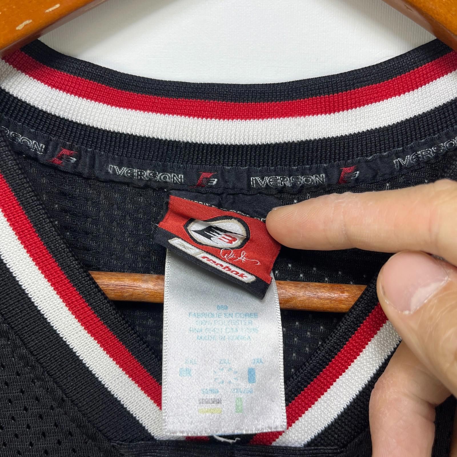 Designer Vintage Allen Iverson I3 Y2K Jersey 2XL Size ONE SIZE - 4 Thumbnail