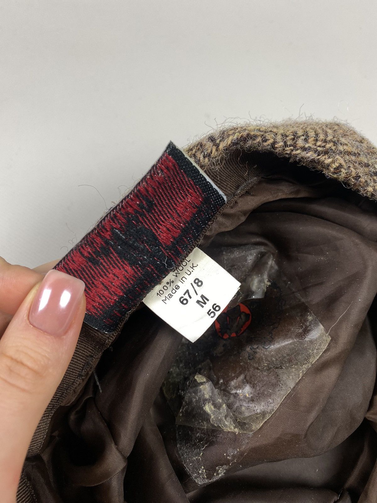 Harris Tweed × Vintage Harris Tweed vintage herringbone wool flat cap size M Size ONE SIZE - 9 Thumbnail