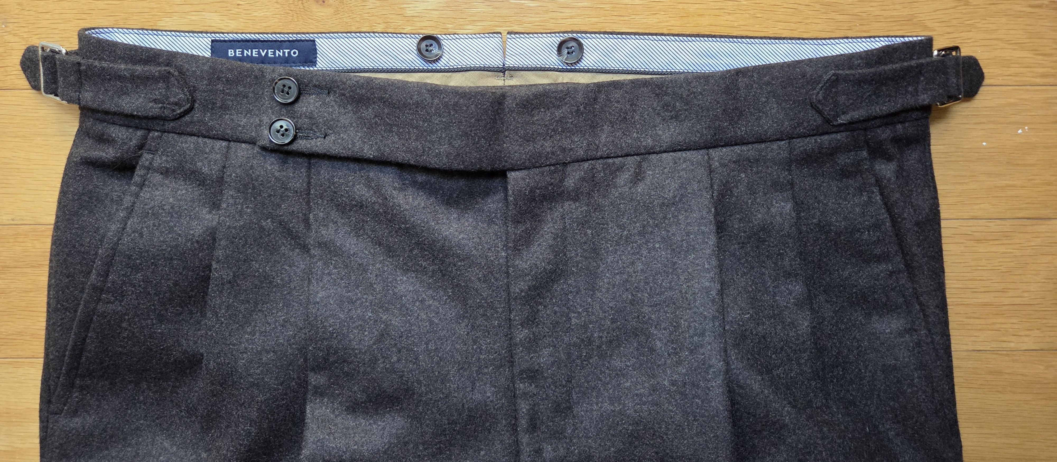 Other Benevento brown wool flannel trousers Size US 36 / EU 52 - 2 Thumbnail