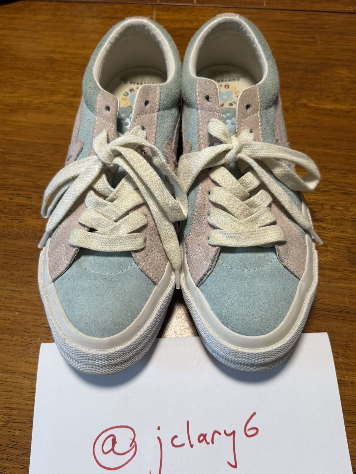 Golf le Fleur Golf Le Fleur Converse Baby Blue & Pink Size US 9.5 / EU 42-43 - 3 Thumbnail