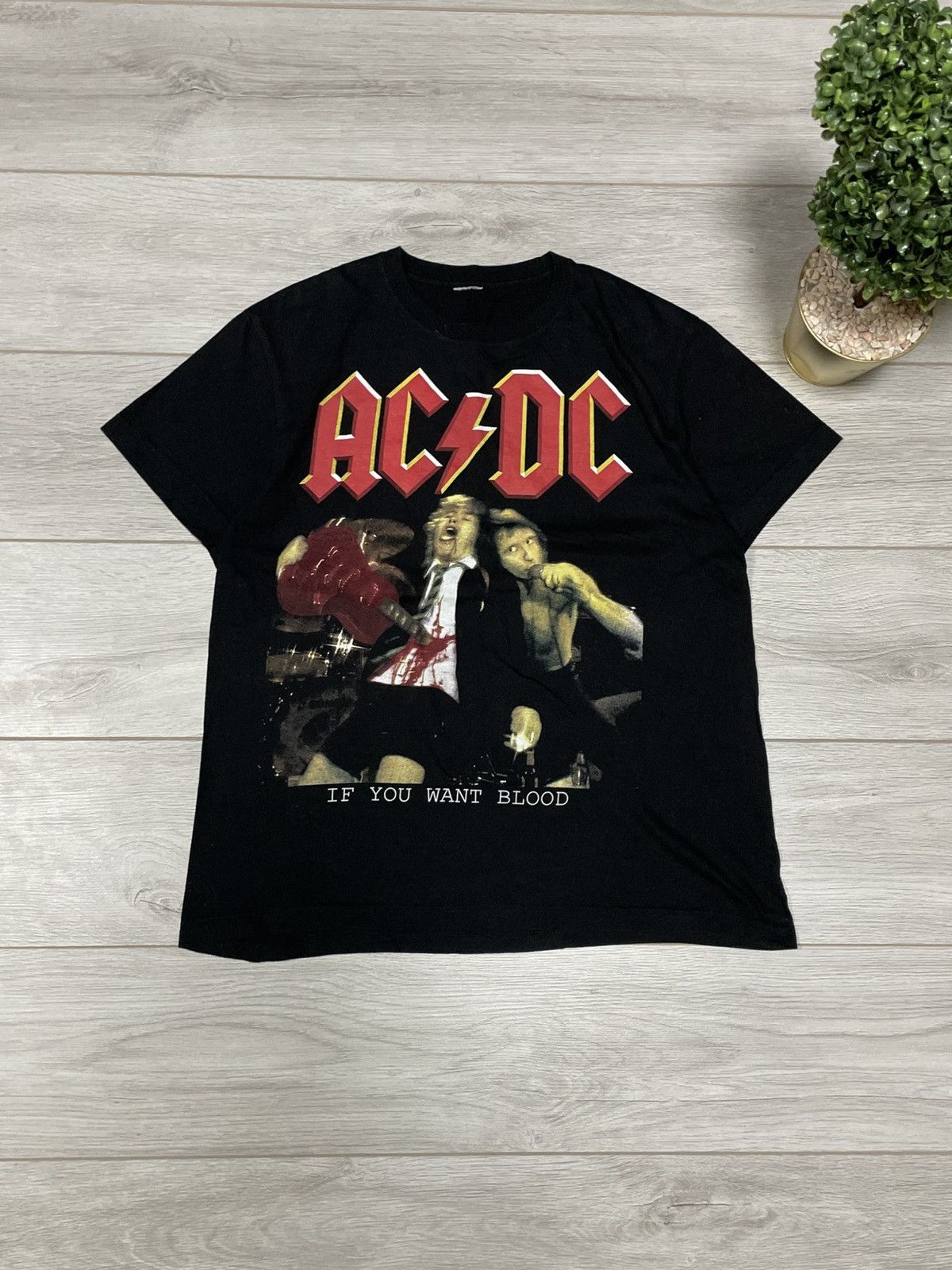 AC/DC AC/DC VINTAGE TEE IF YOU WANT BLOOD 1994 Size US L / EU 52-54 / 3 - 1 Thumbnail