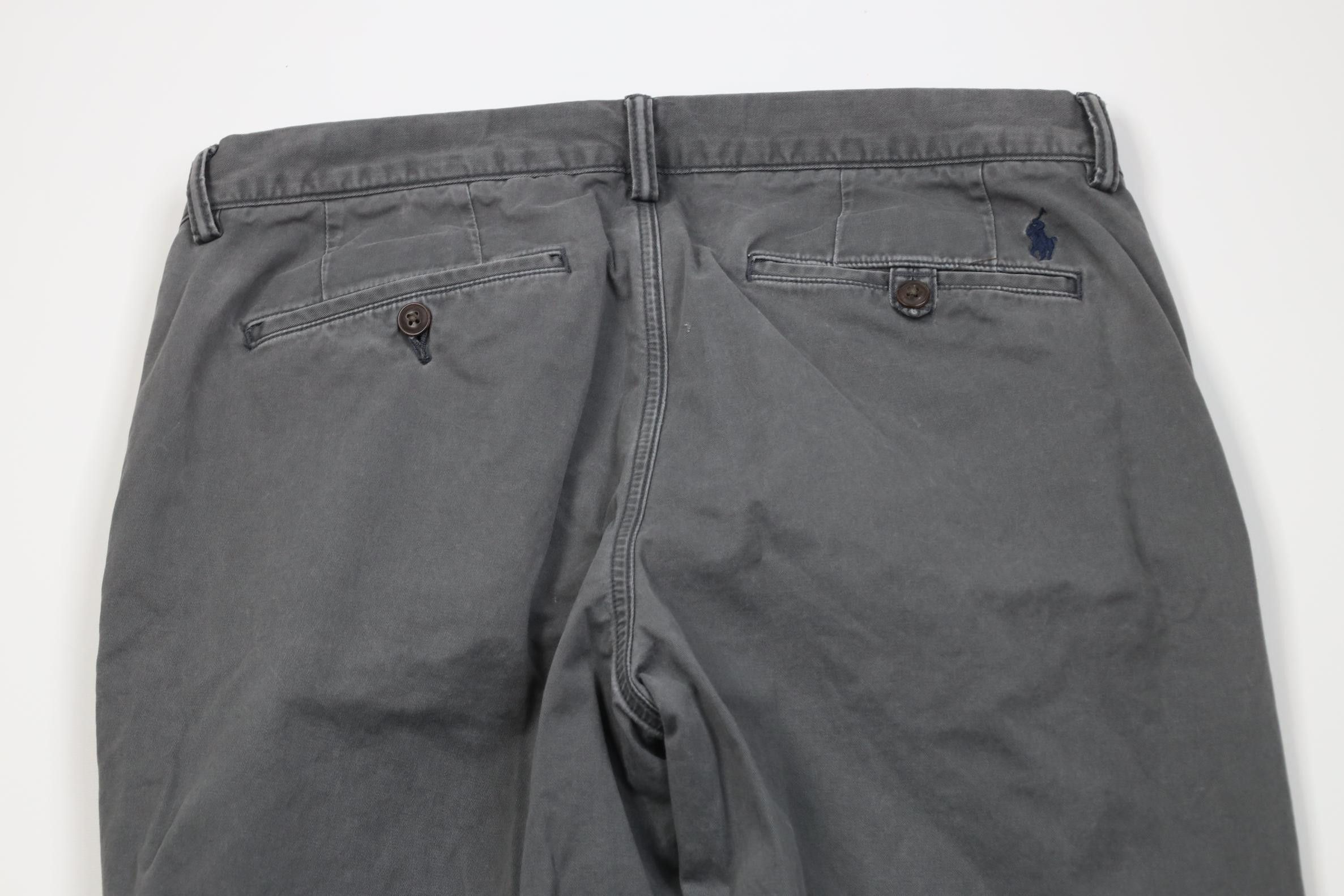 Polo Ralph Lauren Vintage Y2K Ralph Lauren Cotton Twill Chino Pants Gray Size US 33 - 9 Thumbnail