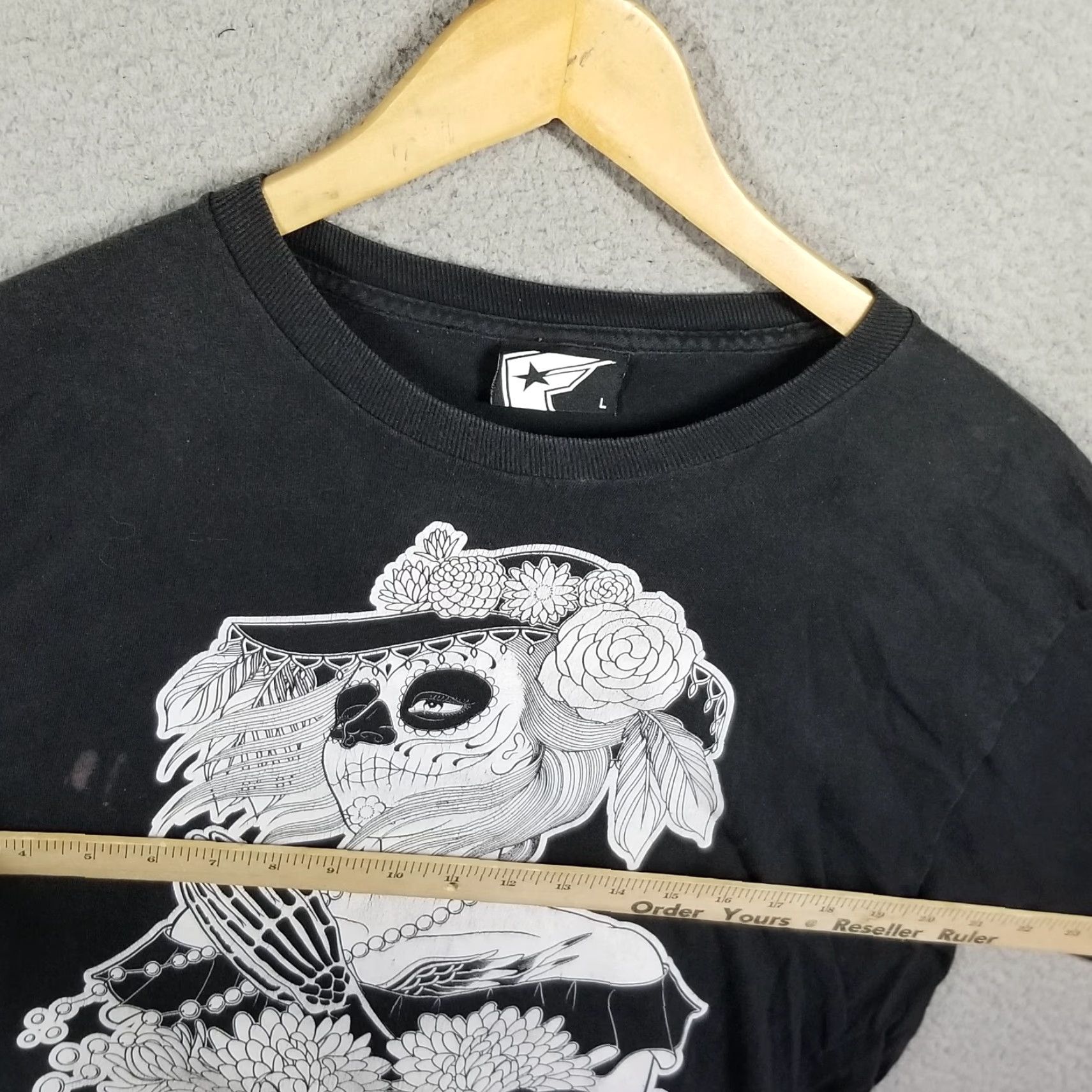 Vintage VINTAGE Famous Stars & Straps T-Shirt Men Large Red Day of the Dead Dia De Muertos Y2K 90s Hip Hop Retro Size US L / EU 52-54 / 3 - 6 Thumbnail