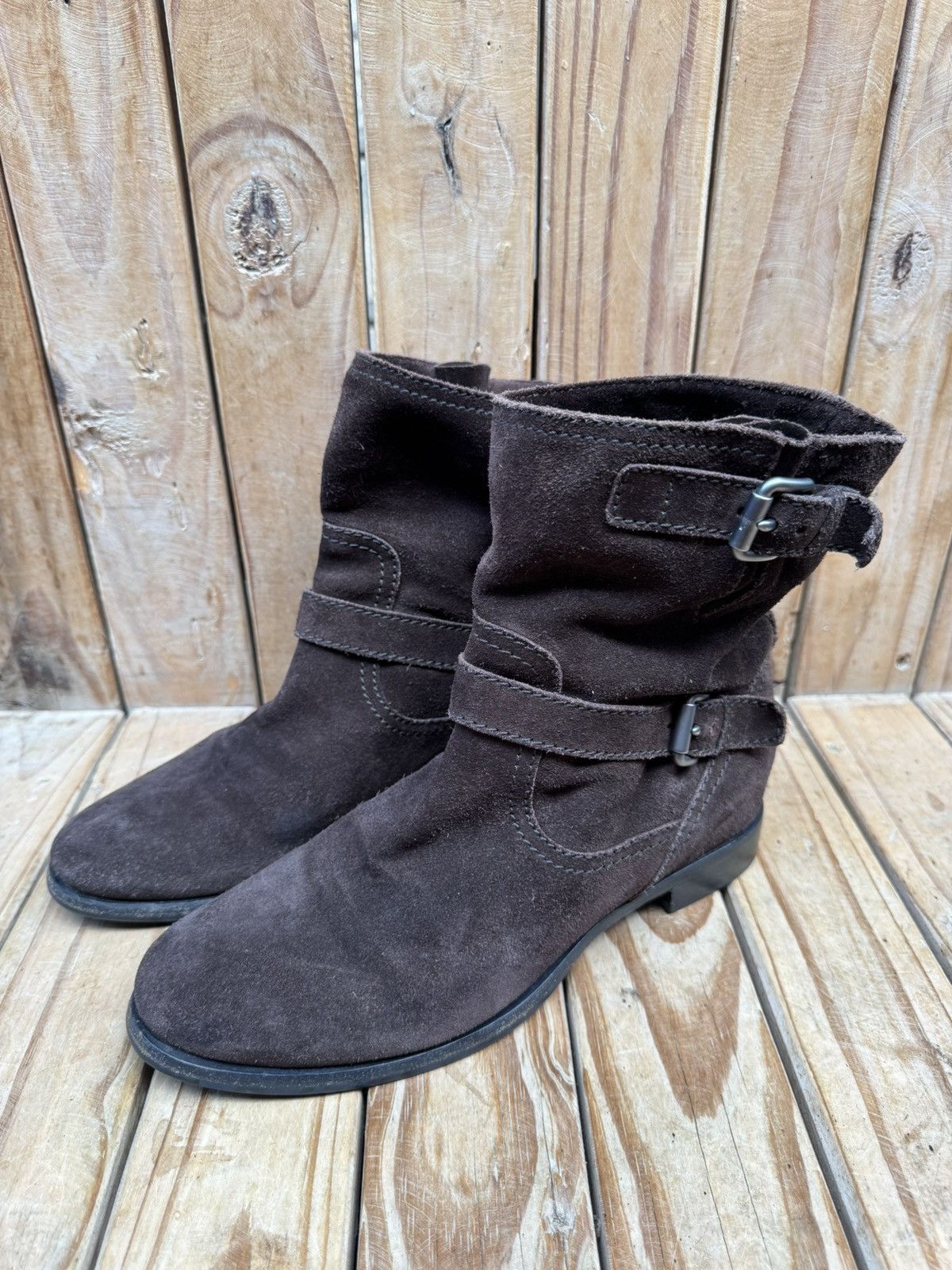 Prada PRADA brown suede strappy women’s boots EUR 41 US 11 UK 8 Size US 11 / IT 41 - 10 Thumbnail