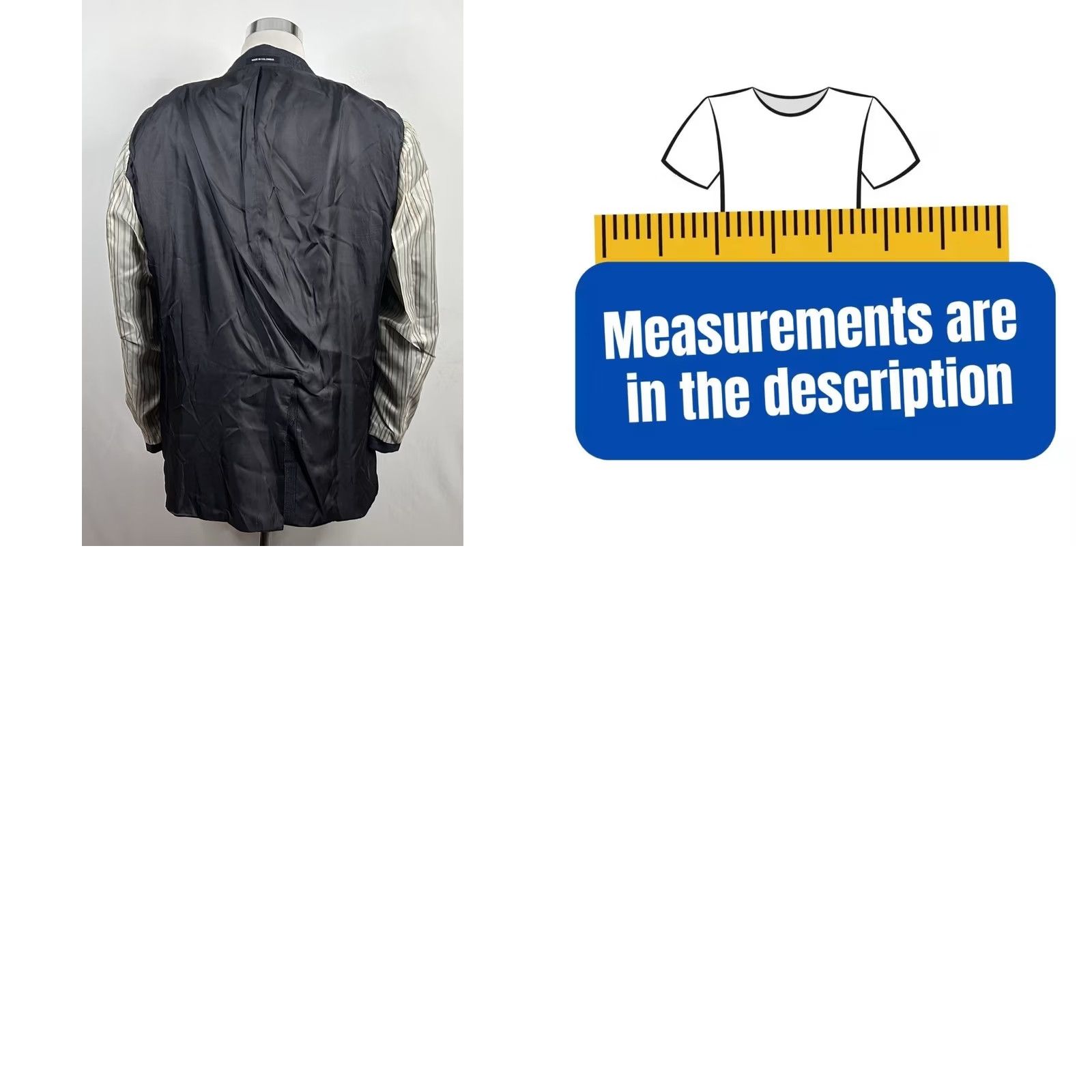 Ralph Lauren Ralph Lauren LRL SPORT COAT 48L Wool Knit Two-Button Vented Blue Gray Single-Breasted Jacket Mens Regular Size 48 Size US XS / EU 42 / 0 - 8 Thumbnail