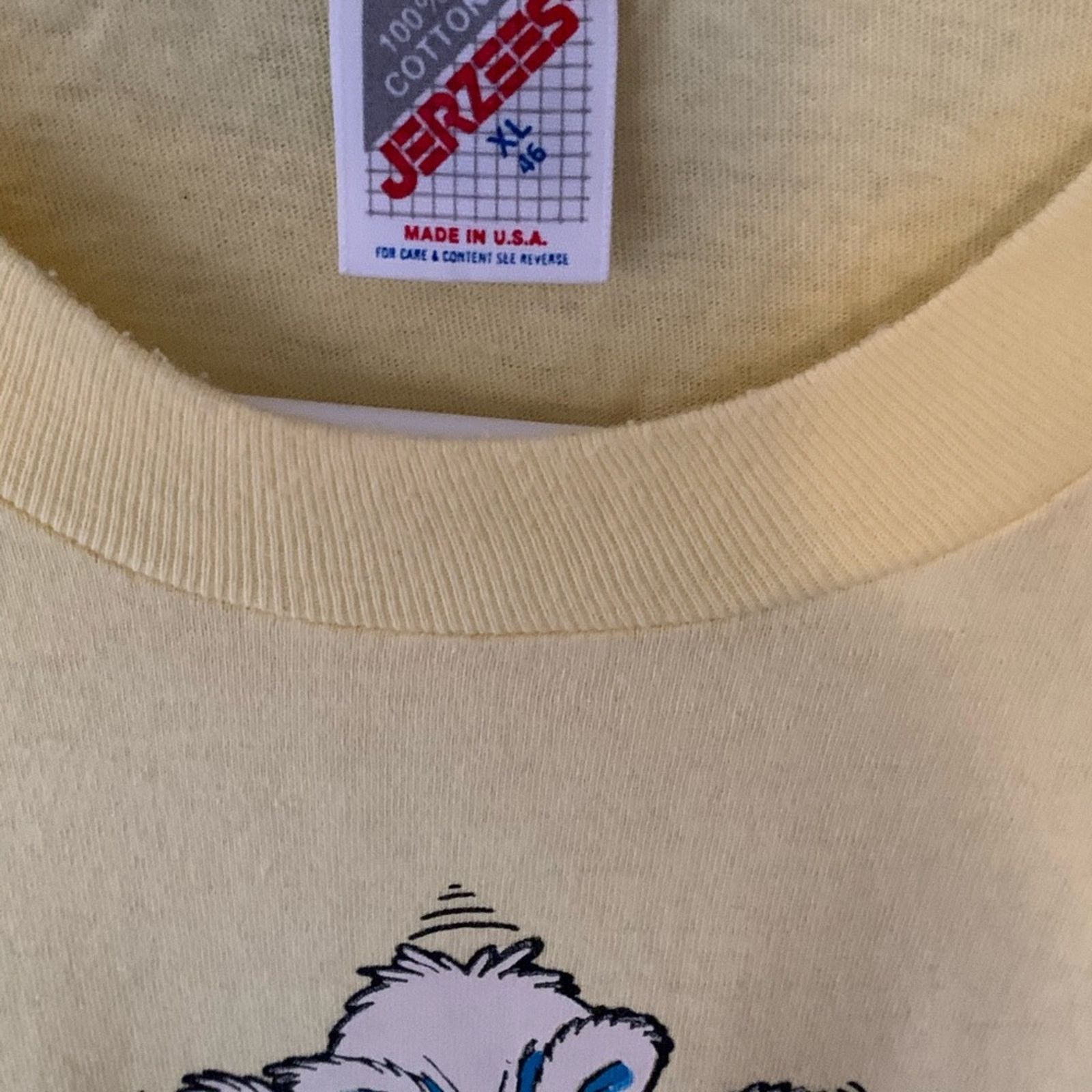 Jerzees VINTAGE SINGLE STITCH CAPE COD GIVE A FLYING FART SHIRT XL Size US XL / EU 56 / 4 - 3 Thumbnail