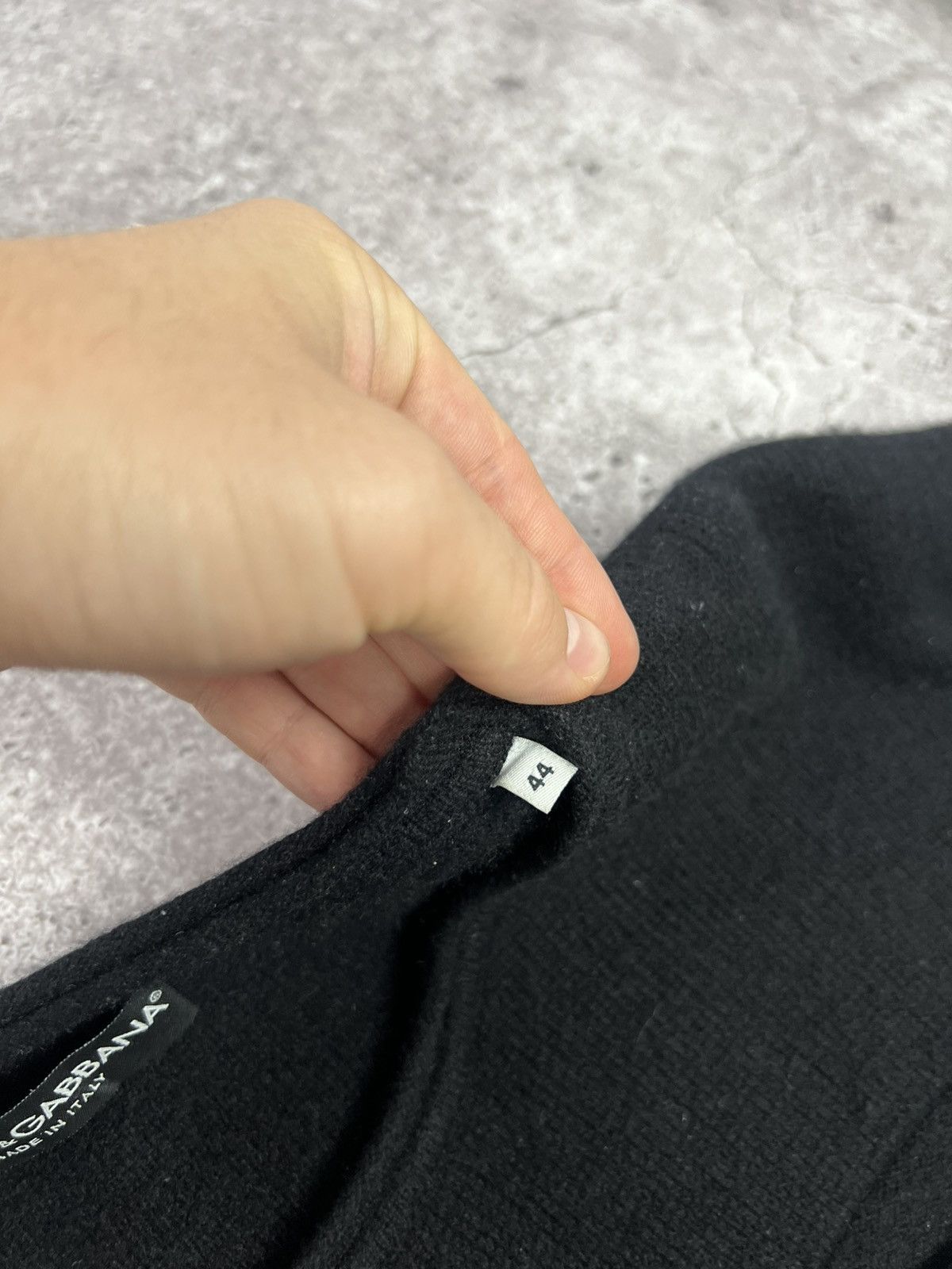 Dolce & Gabbana Dolce & Gabbana Wool Black Sweater Pocket Size US XL / EU 56 / 4 - 10 Thumbnail