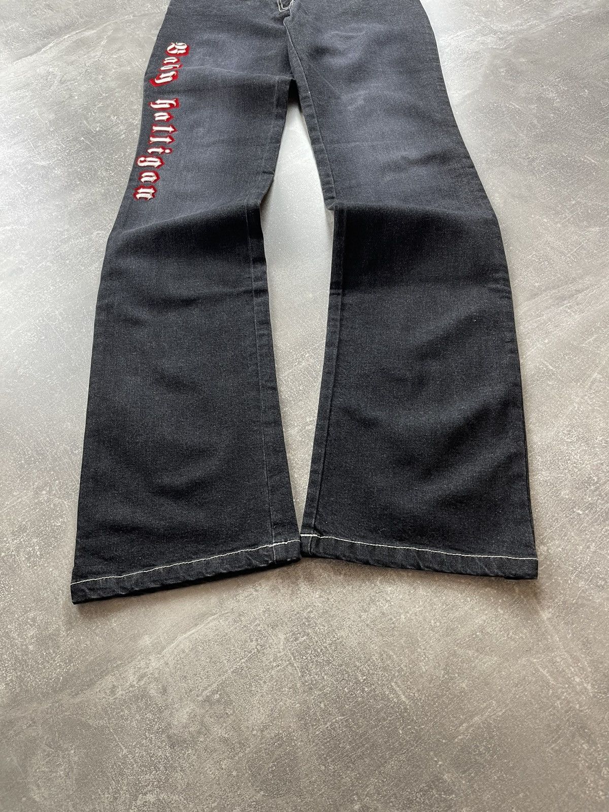 Jean Charles De Castelbajac × Vintage JC de Castelbajac Vintage 90s Y2K Flared Gray Jeans Size 27" / US 4 / IT 40 - 2 Thumbnail