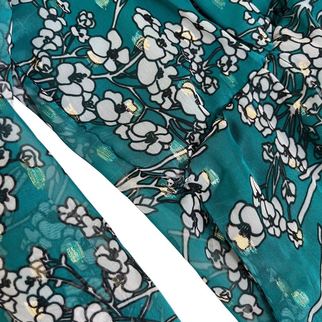 Other House of Harlow 1960 x REVOLVE Vaida Mini Dress in Teal Flor Size XXS / US 00 / IT 34 - 9 Thumbnail