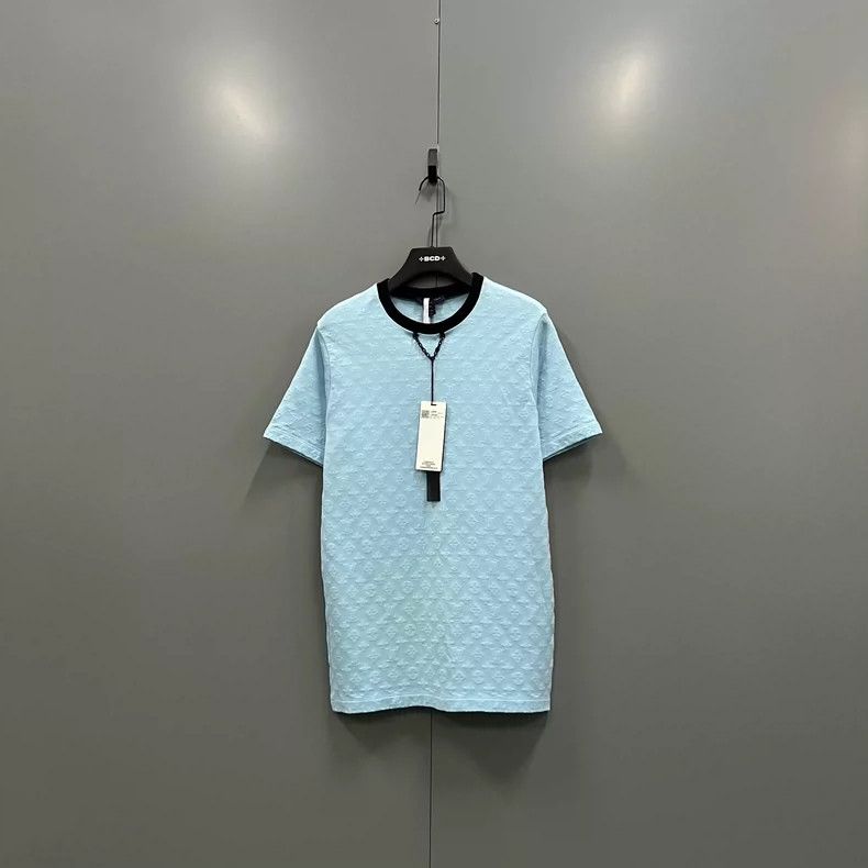Louis Vuitton louis vuitton Blue logo embossed chain short sleeves Size US XL / EU 56 / 4 - 1 Thumbnail