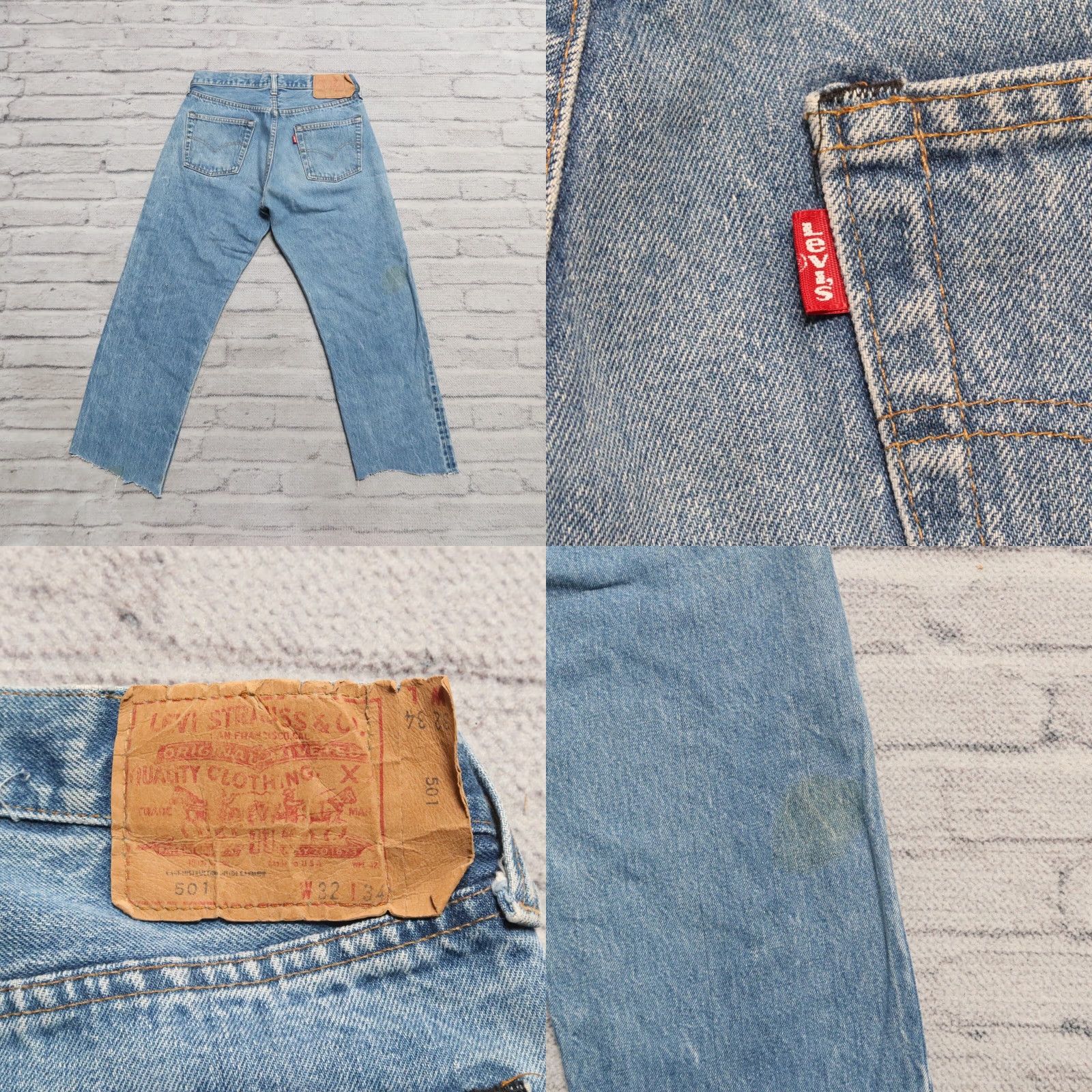 Levi's VINTAGE Levi's 501 Jeans Denim Jeans Mens 30 Medium Wash 26-27 Inseam Selvedge Button Closure Size US 30 / EU 46 - 10 Thumbnail