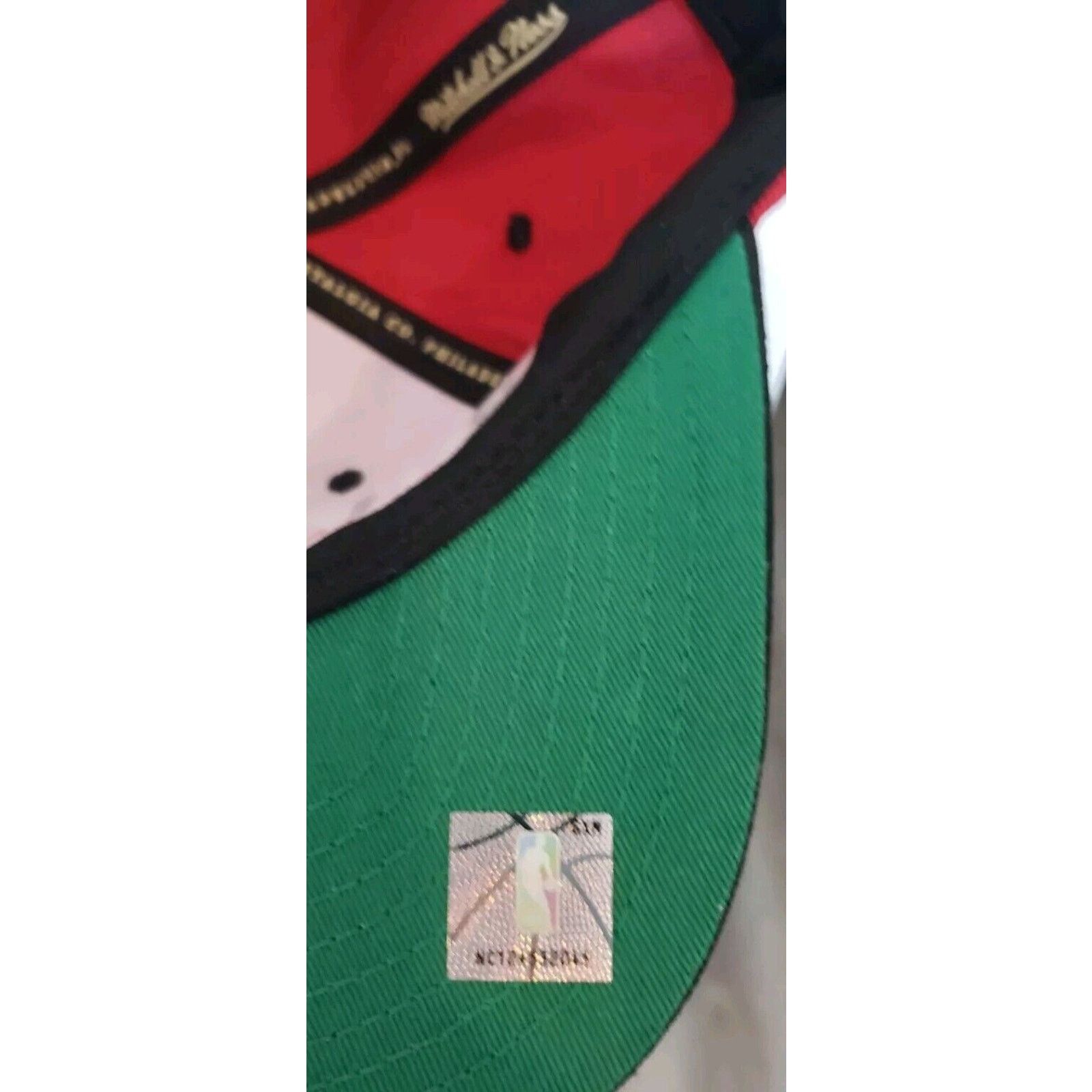 Mitchell & Ness Chicago Bulls Hat Cap Pinstripe Snapback Red Mitchell & Ness Size ONE SIZE - 6 Thumbnail
