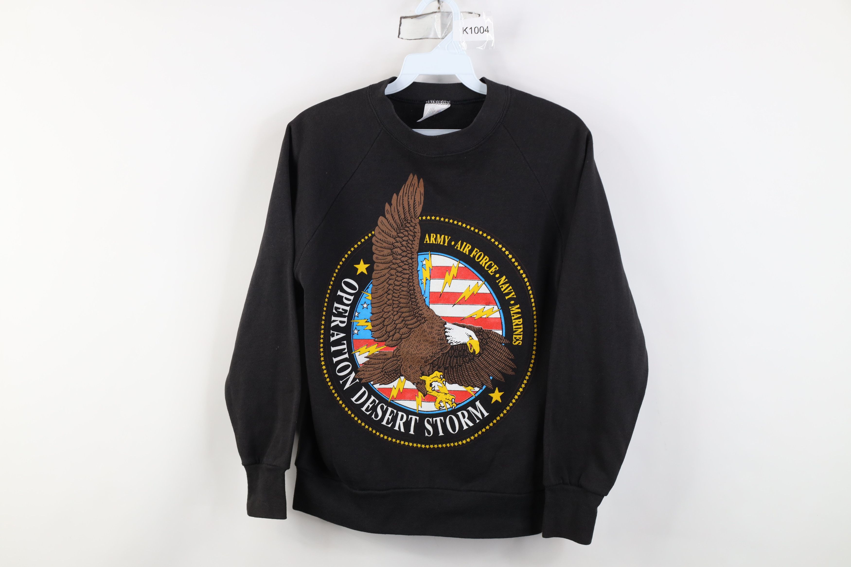 Vintage Vintage 90s Military Operation Storm Crewneck Sweatshirt Size S / US 4 / IT 40 - 1 Thumbnail