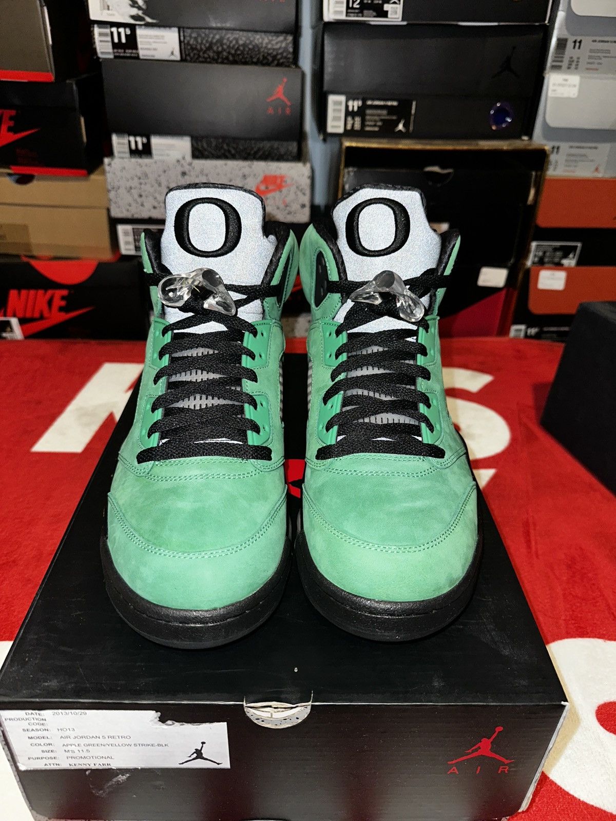 Nike Air Jordan 5 “Oregon Duck PE” Sample 2013 Size US 11.5 / EU 44-45 - 2 Thumbnail