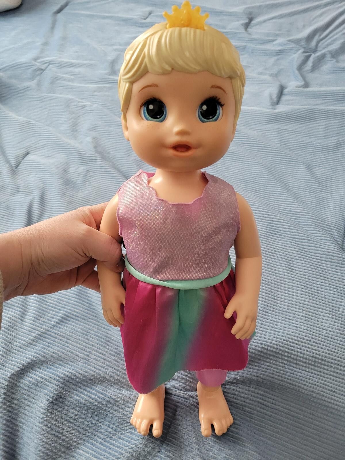 Other Baby Alive Grow Blonde Baby Doll with Dress and Crown Size ONE SIZE - 2 Thumbnail