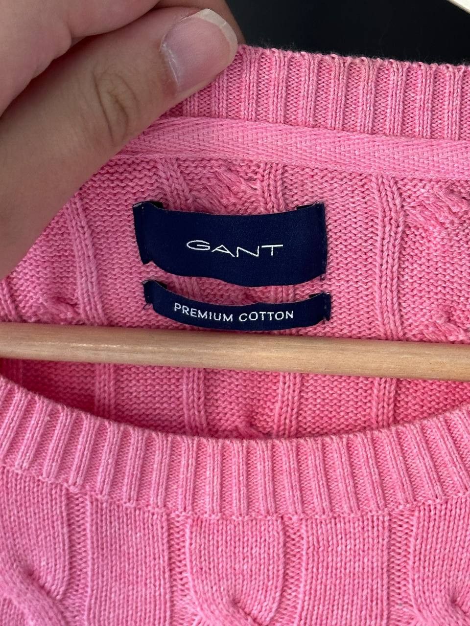 Gant Gant Cable Knit Pink Old Money Sweater Size L Size US L / EU 52-54 / 3 - 8 Thumbnail