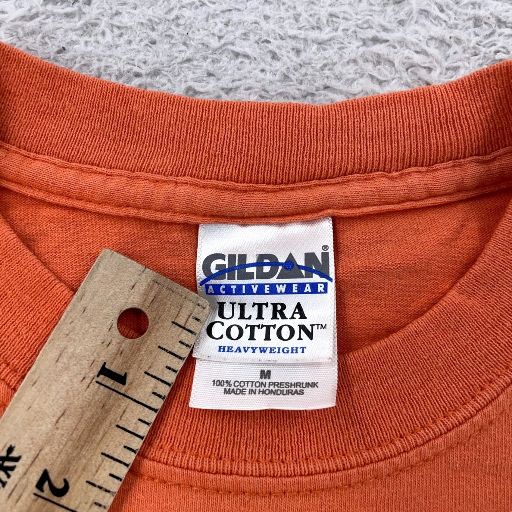 Gildan Gildan T-Shirt M Orange Chuck Schutz Racing Flames Zeigler Enterprises BPG Pennsylvania Vtg Racing Flames Graphic Print Crew Neck Short Sleeve Mens Size US M / EU 48-50 / 2 - 4 Thumbnail
