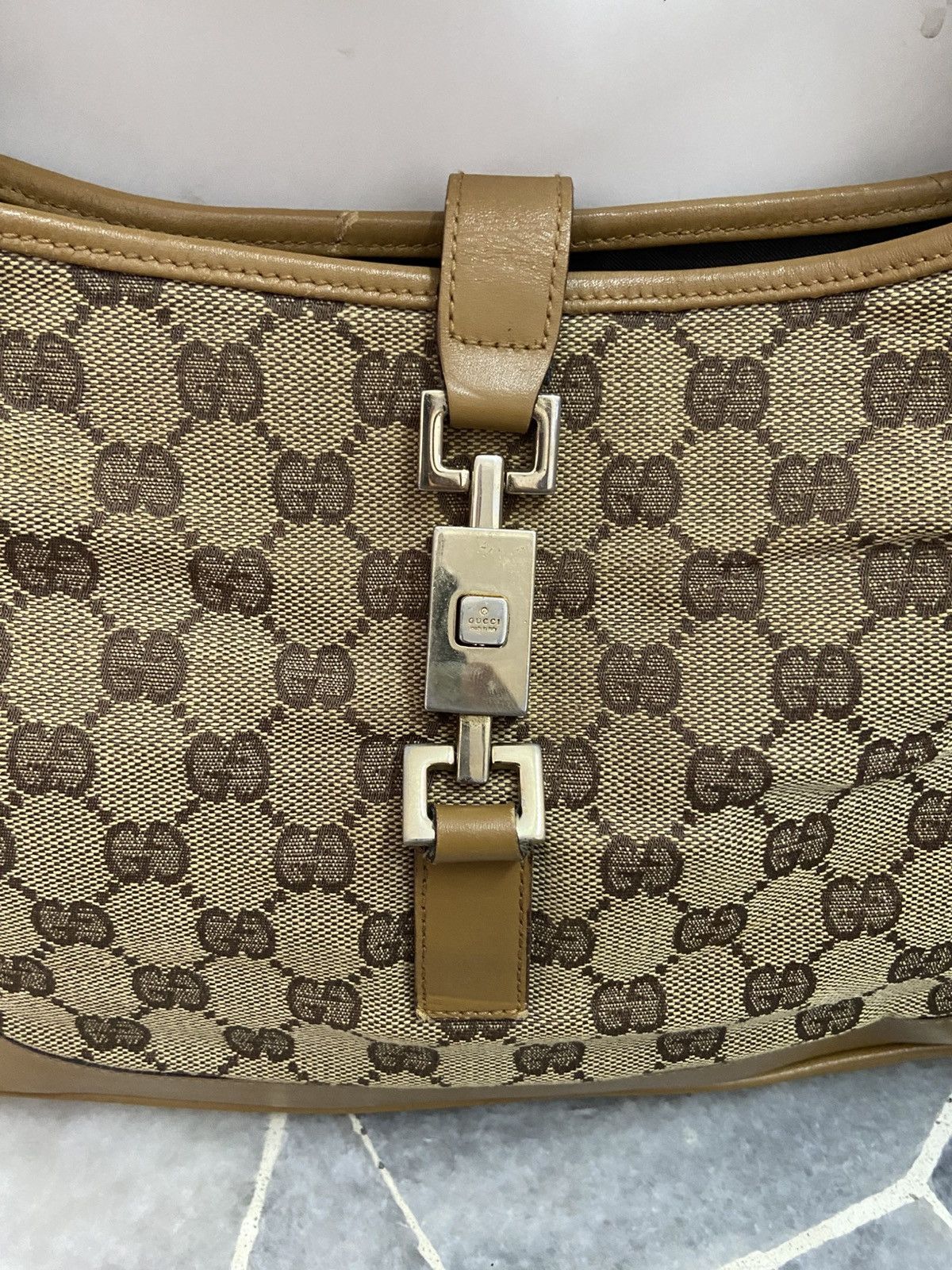 Gucci Gucci Gucci Vintage Jackie Bag in Brown Canvas and Leather Size ONE SIZE - 2 Thumbnail