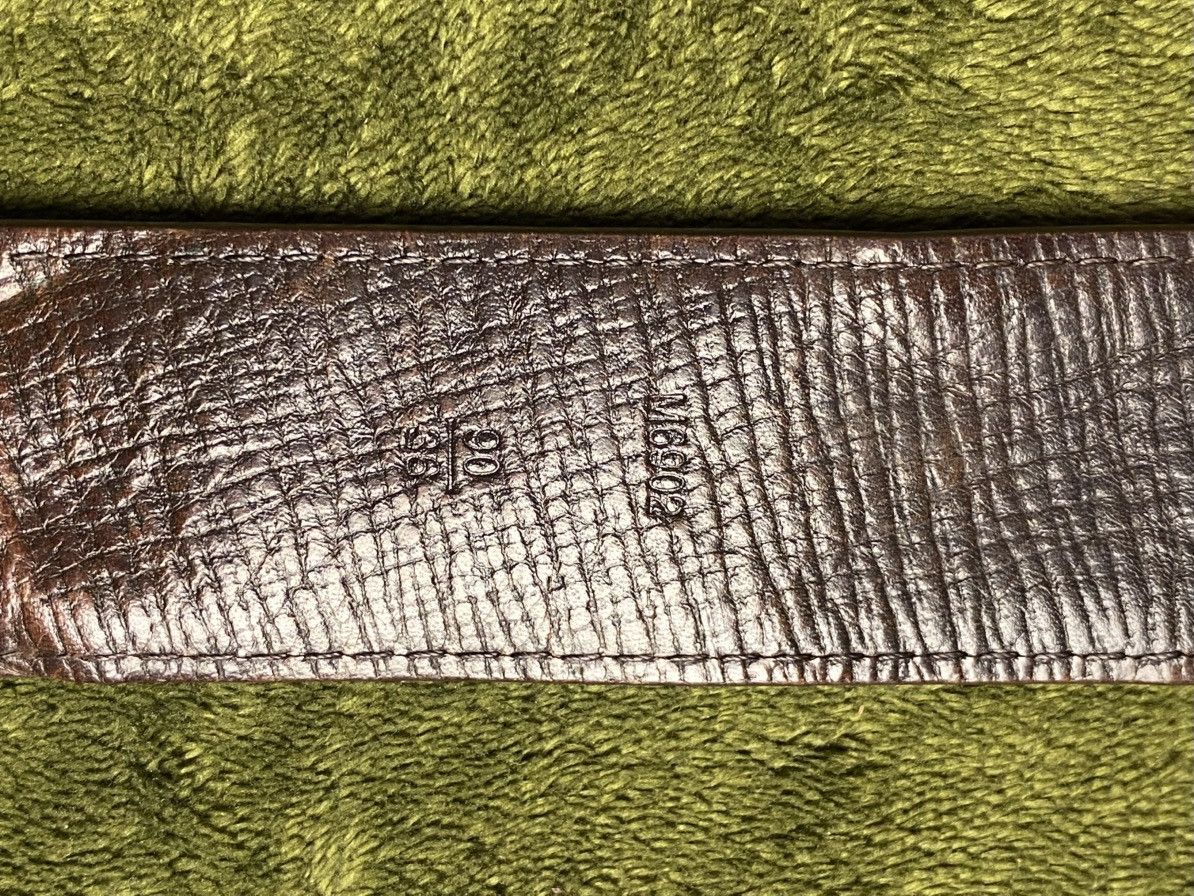 Louis Vuitton Vintage LOUIS VUITTON Leather Belt Brown M6902 Size 34 - 6 Thumbnail