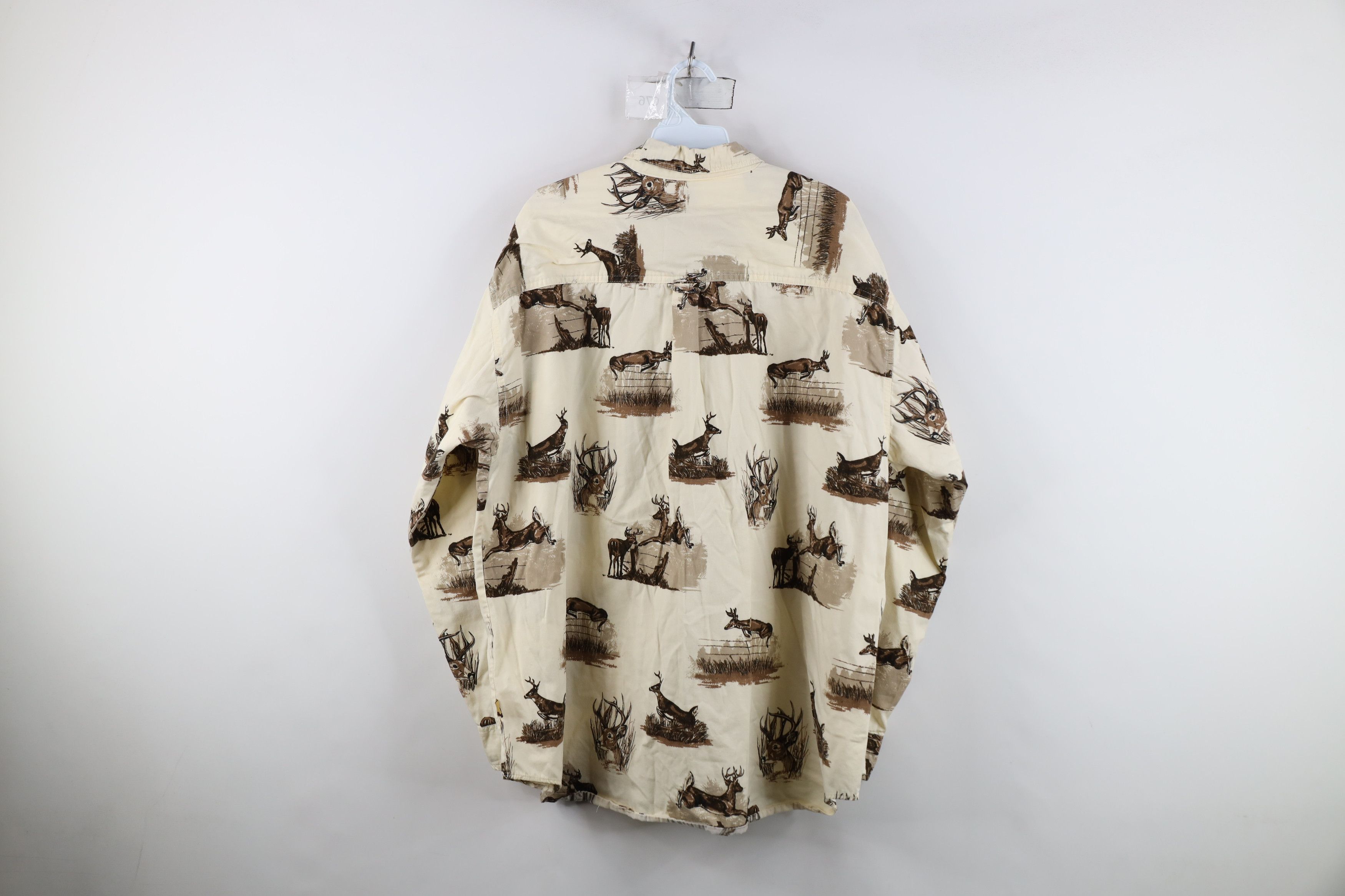 Vintage Vintage 90s Streetwear Deer Buck All Over Print Button Shirt Size US XL / EU 56 / 4 - 13 Thumbnail