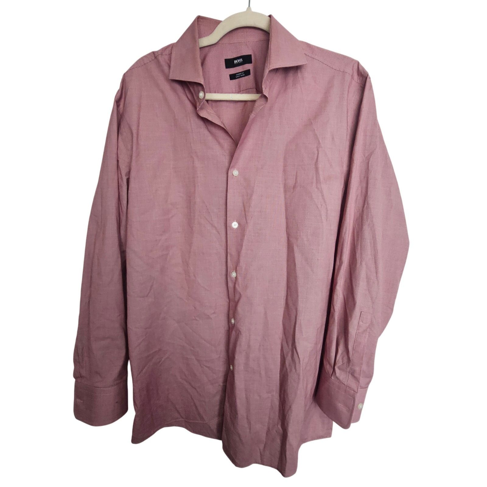 Hugo Boss Boss Hugo Boss Mens Dress Shirt Sharp Fit Size 32/33 Career Size US M / EU 48-50 / 2 - 1 Thumbnail