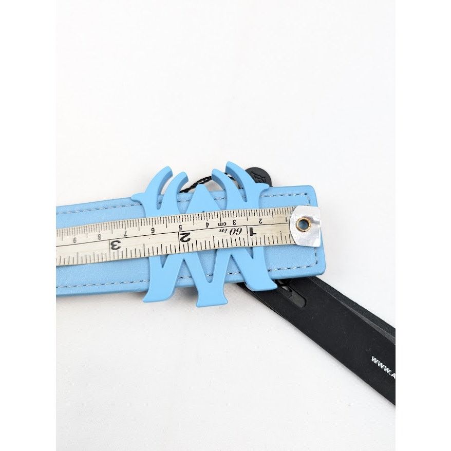 Amiri o1rshd1 Size:75 cm / 4cm Reversible Belt in Black/Air Blue Size 30 - 12 Thumbnail