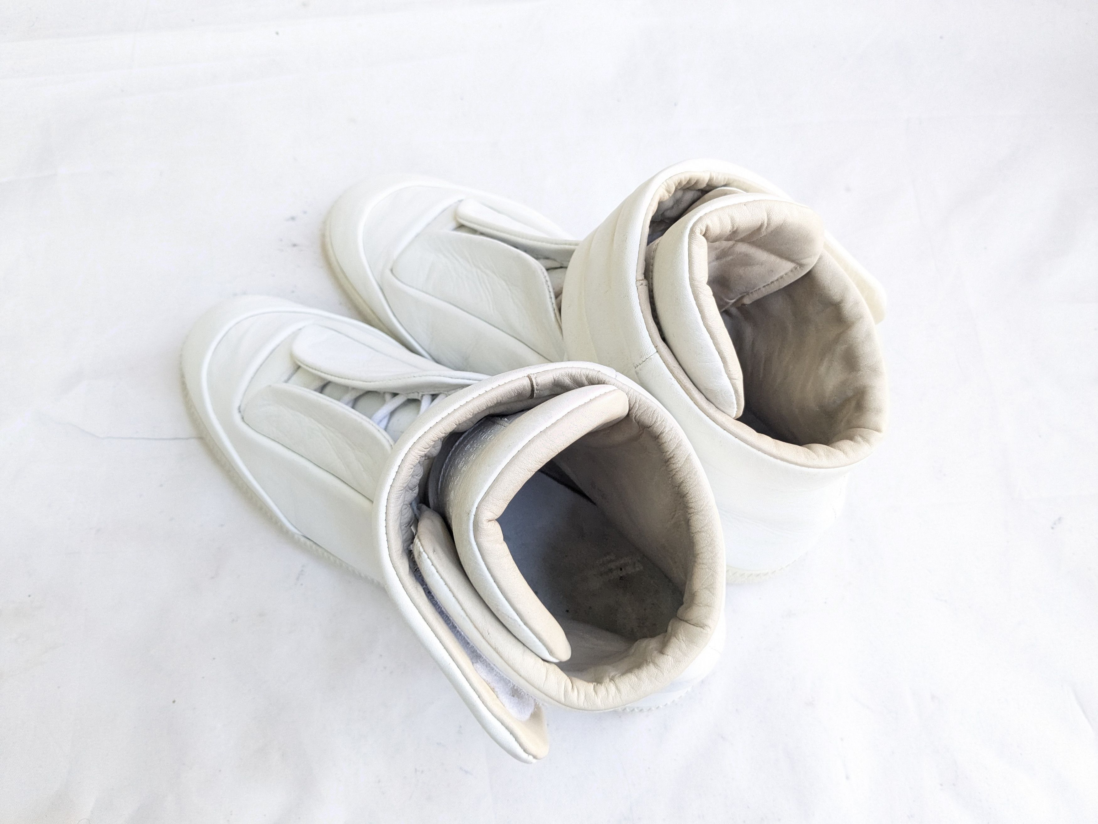 Maison Margiela Maison Margiela Future White 11 44 Leather High Tops Size US 11 / EU 44 - 12 Thumbnail