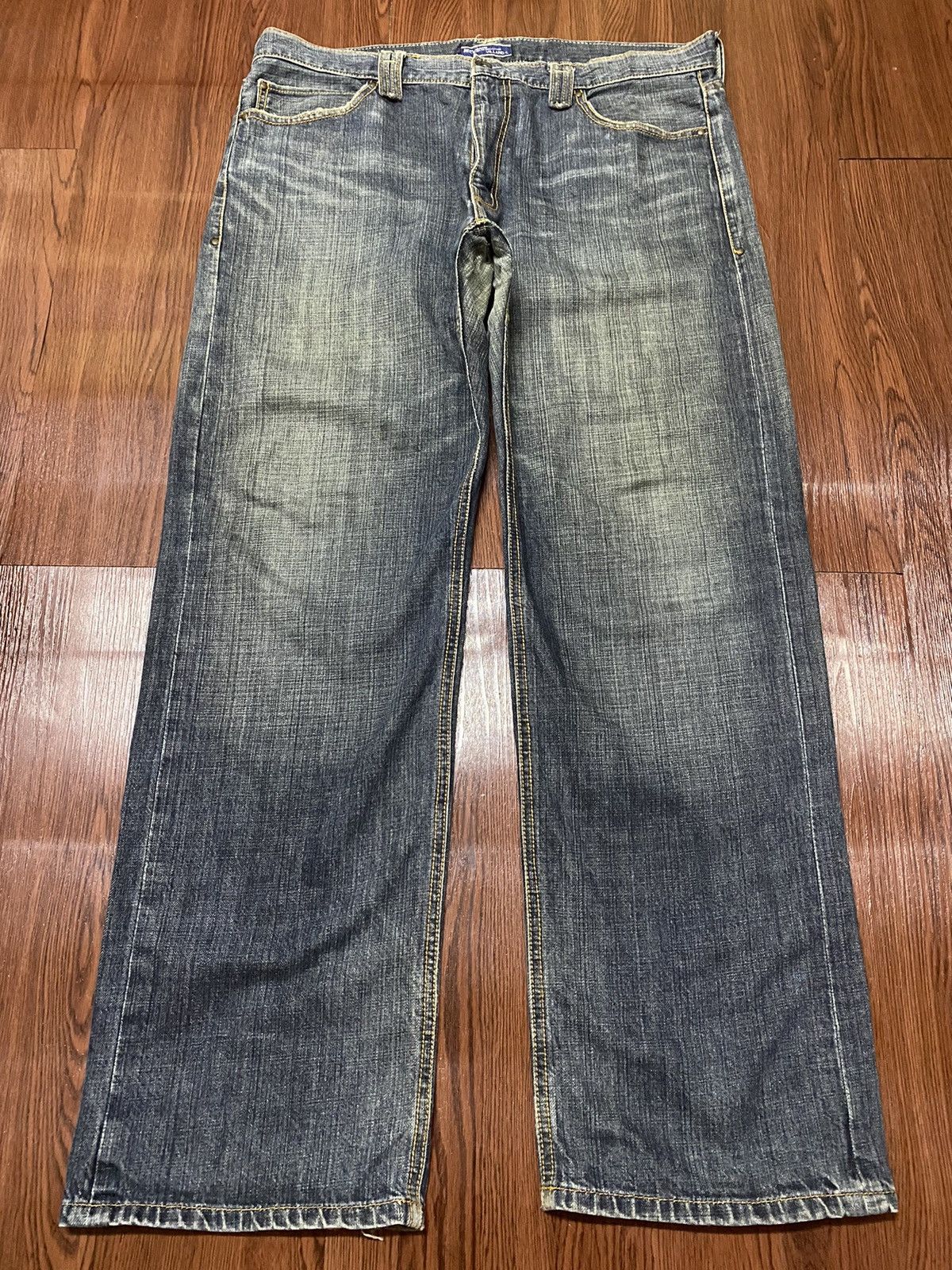 Japanese Brand Vintage Japanese Brands Blue Faded Washed Baggy Jeans Size US 38 / EU 54 - 1 Thumbnail