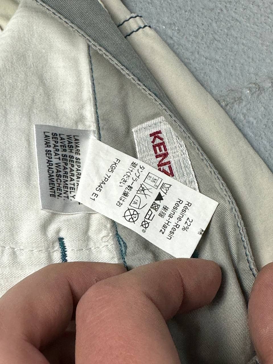 Kenzo Archive Kenzo Homme Engineered Arc Fit Baggy Pants Size US 34 / EU 50 - 11 Thumbnail