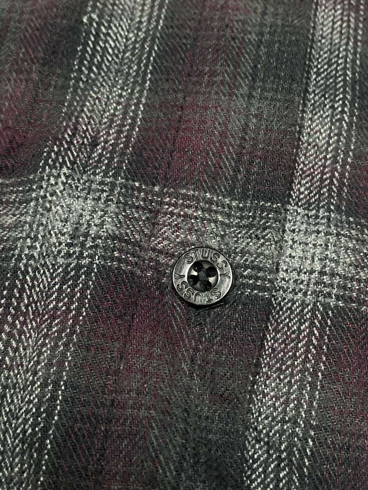 Stussy Stussy flannel big logo SS vintage check shirt Size US S / EU 44-46 / 1 - 7 Thumbnail