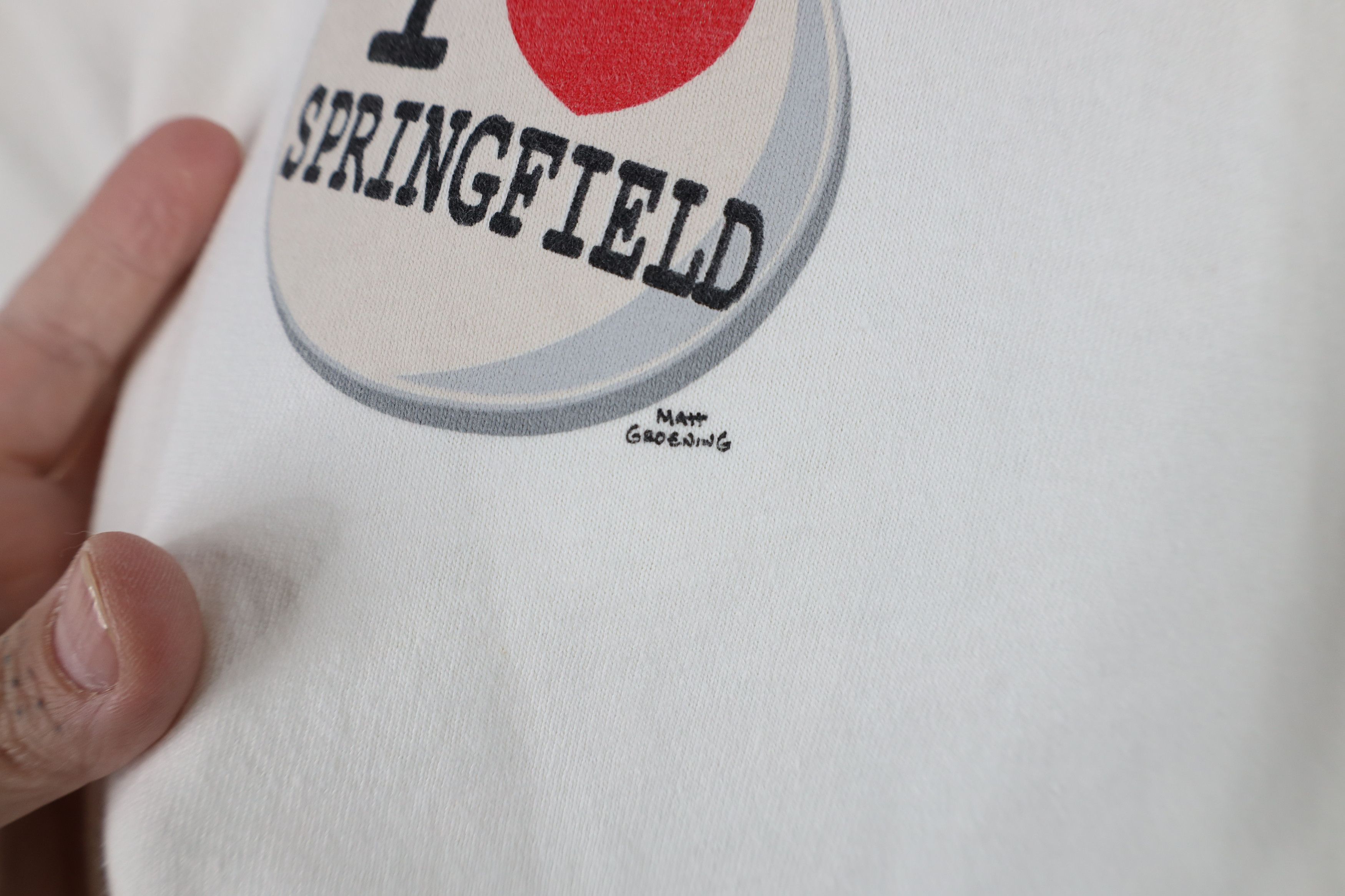 Vintage Vintage Universal Studios I Love Springfield T-Shirt White Size US XL / EU 56 / 4 - 5 Thumbnail