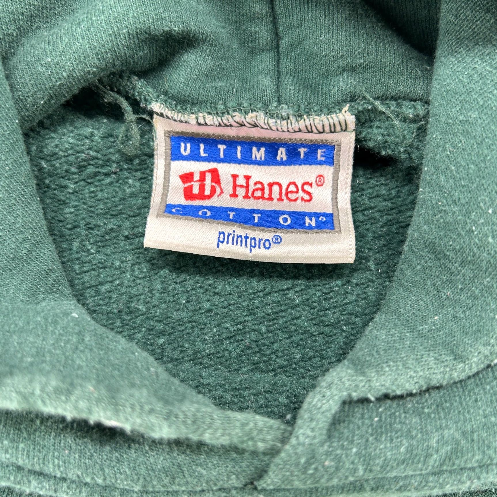Hanes VINTAGE Hanes Hunting Hoodie Mens XL Green Camouflage Pullover Hooded Zip Fleece Polyester Winter Size US XL / EU 56 / 4 - 4 Thumbnail