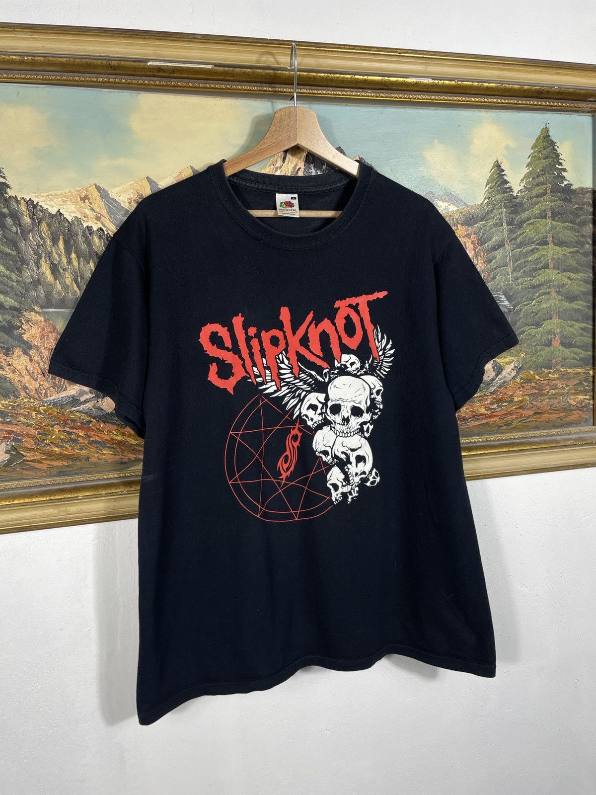 Band Tees Slipknot Vintage Y2k Black Ter Merch Band Metal Rock Size US M / EU 48-50 / 2 - 3 Thumbnail
